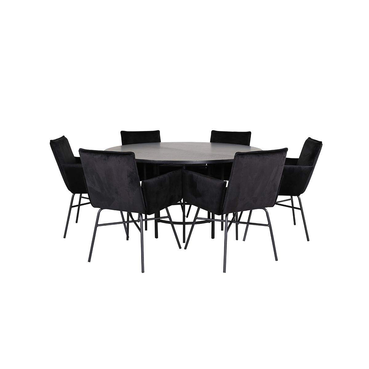 Matgrupp furniture/fashion Copenhagen Ø140 cm med 6 Petra Stolar