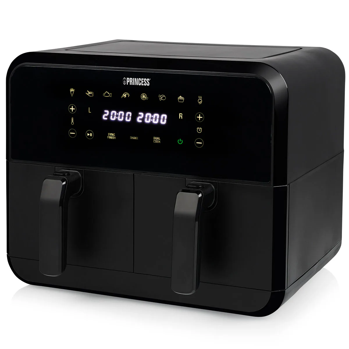 Luftfritös Princess Med Dubbla Korgar 2X4L 2400W 182068