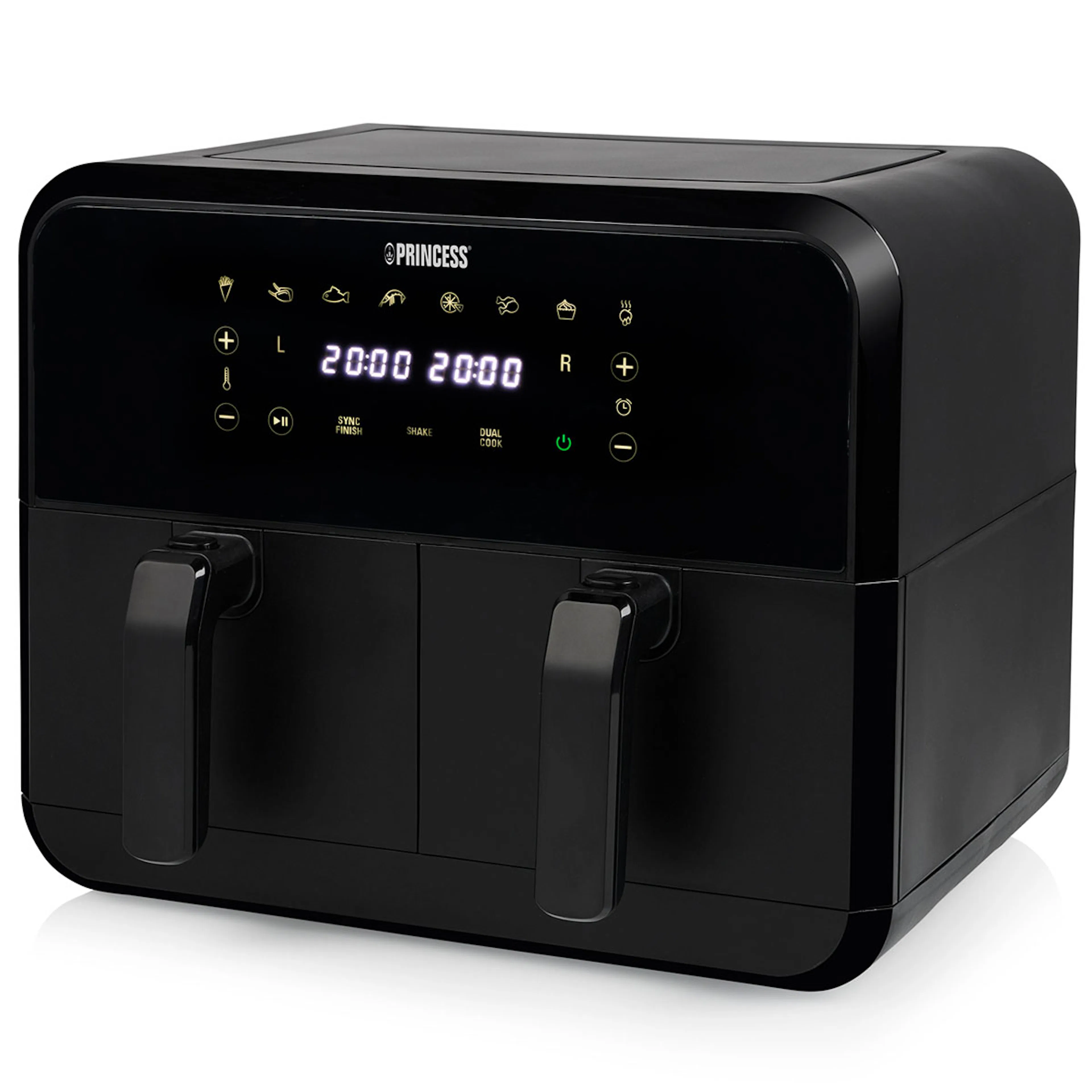 Luftfritös Princess Med Dubbla Korgar 2X4L 2400W 182068