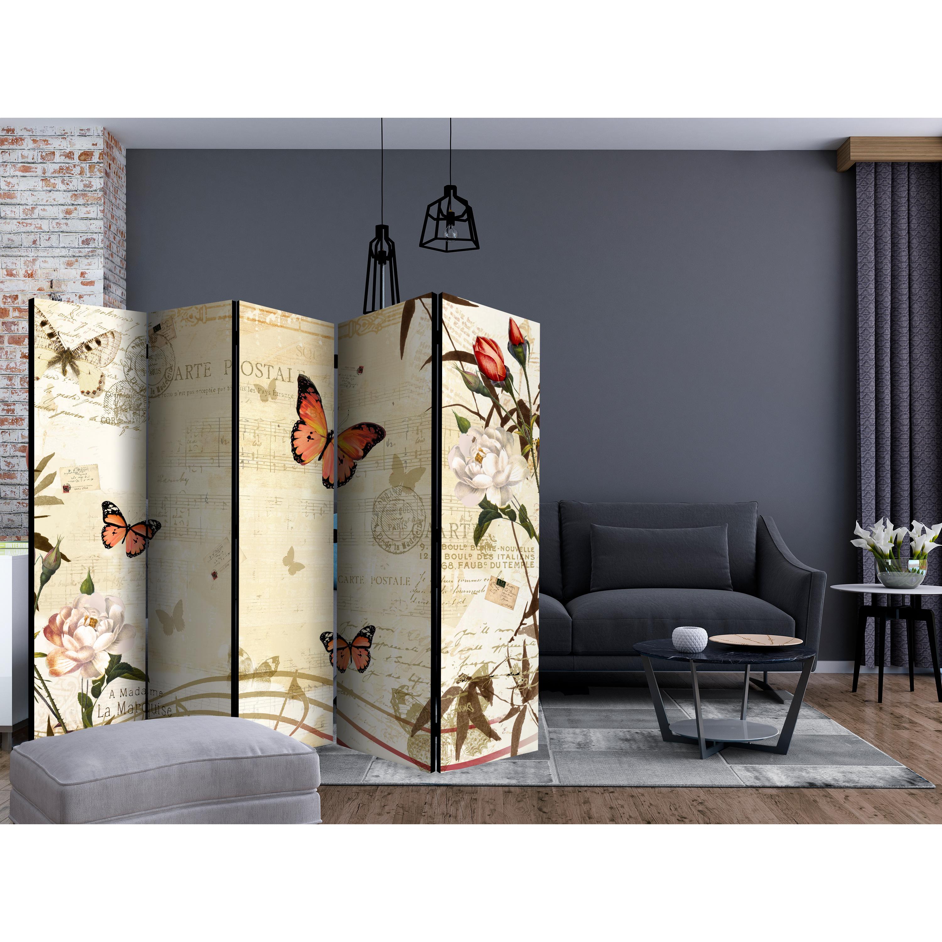 Rumsavdelare Arkiio Melodies of Butterflies II 225x172 cm