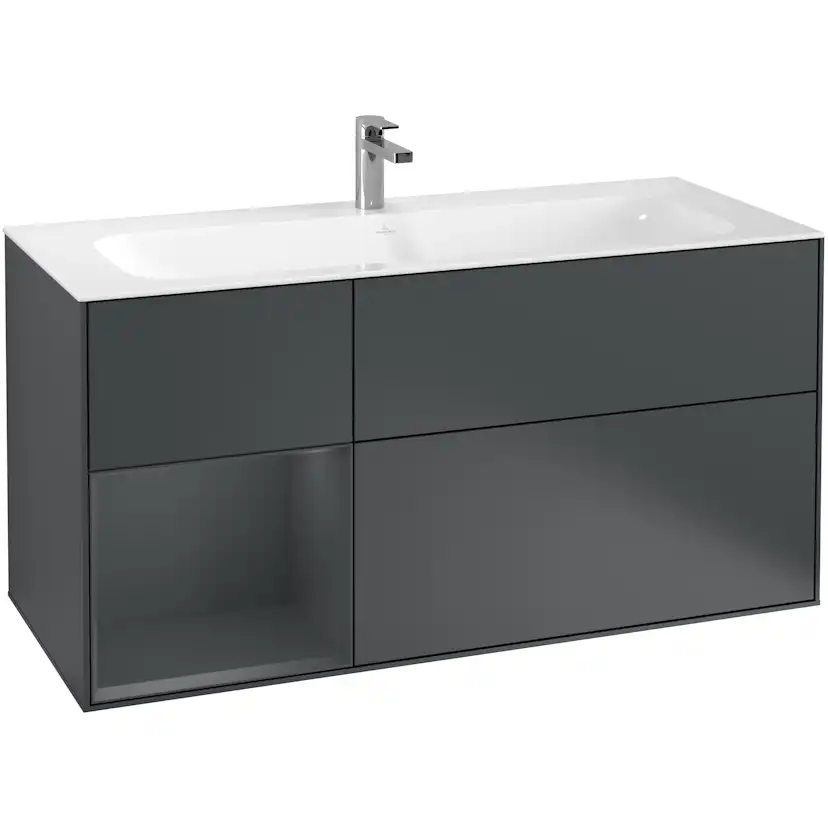 Tvättställsskåp Villeroy & Boch Finion med 3 Lådor och Hylla för Inbyggt Tvättställ