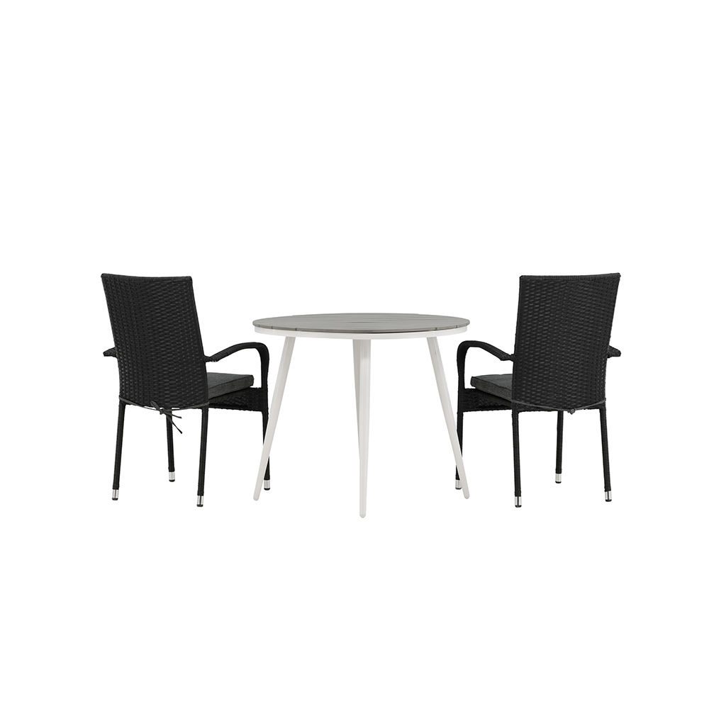 Cafégrupp Venture Home Break Ø90 cm med 2 Anna Stolar