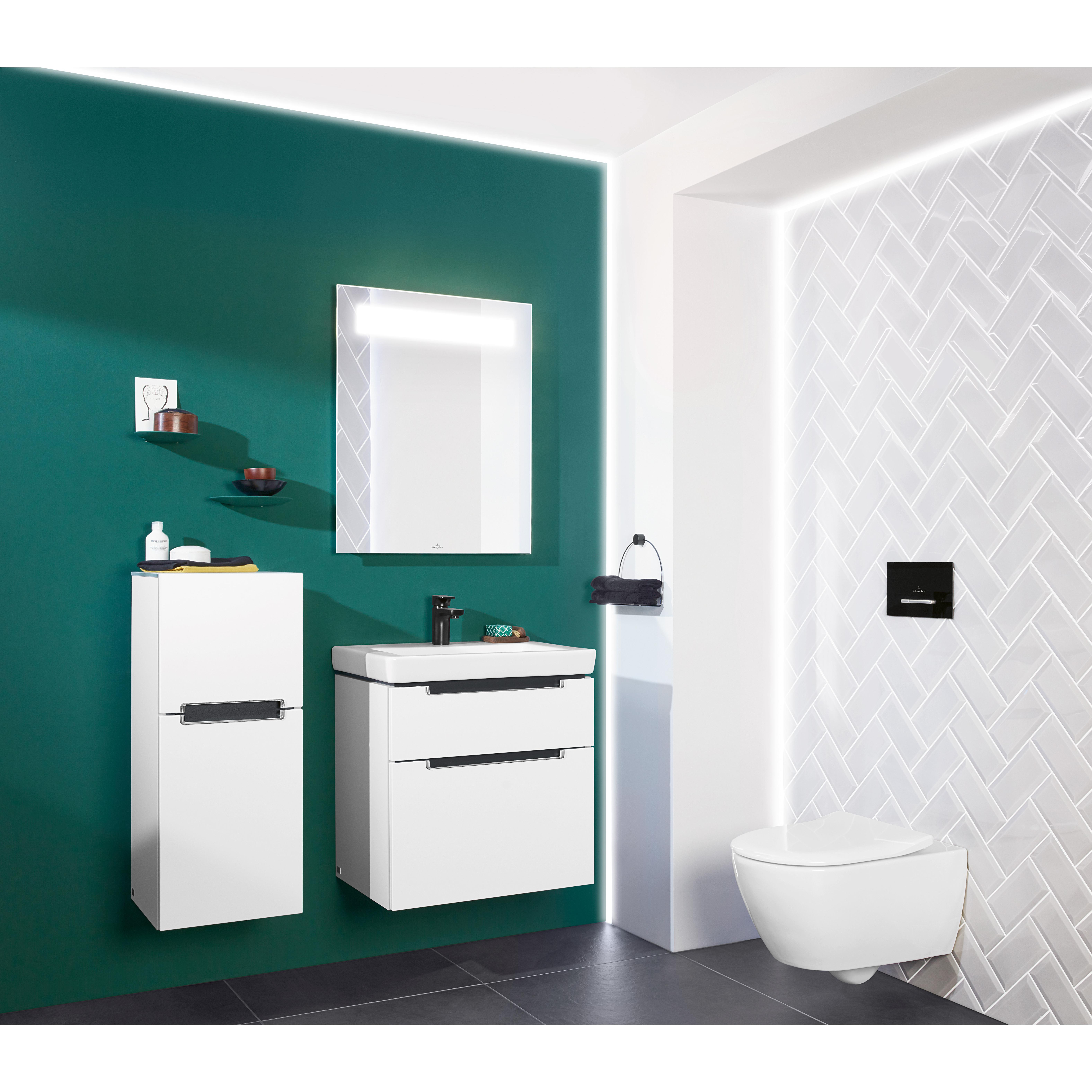 Spolknapp Villeroy & Boch ViConnect installationssystemen 92 Mattsvart