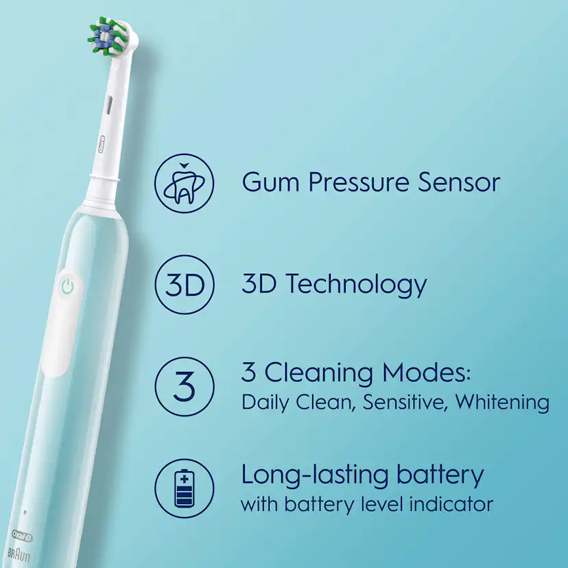 Eltandborste Oral-B Pro1 + Extra Refill