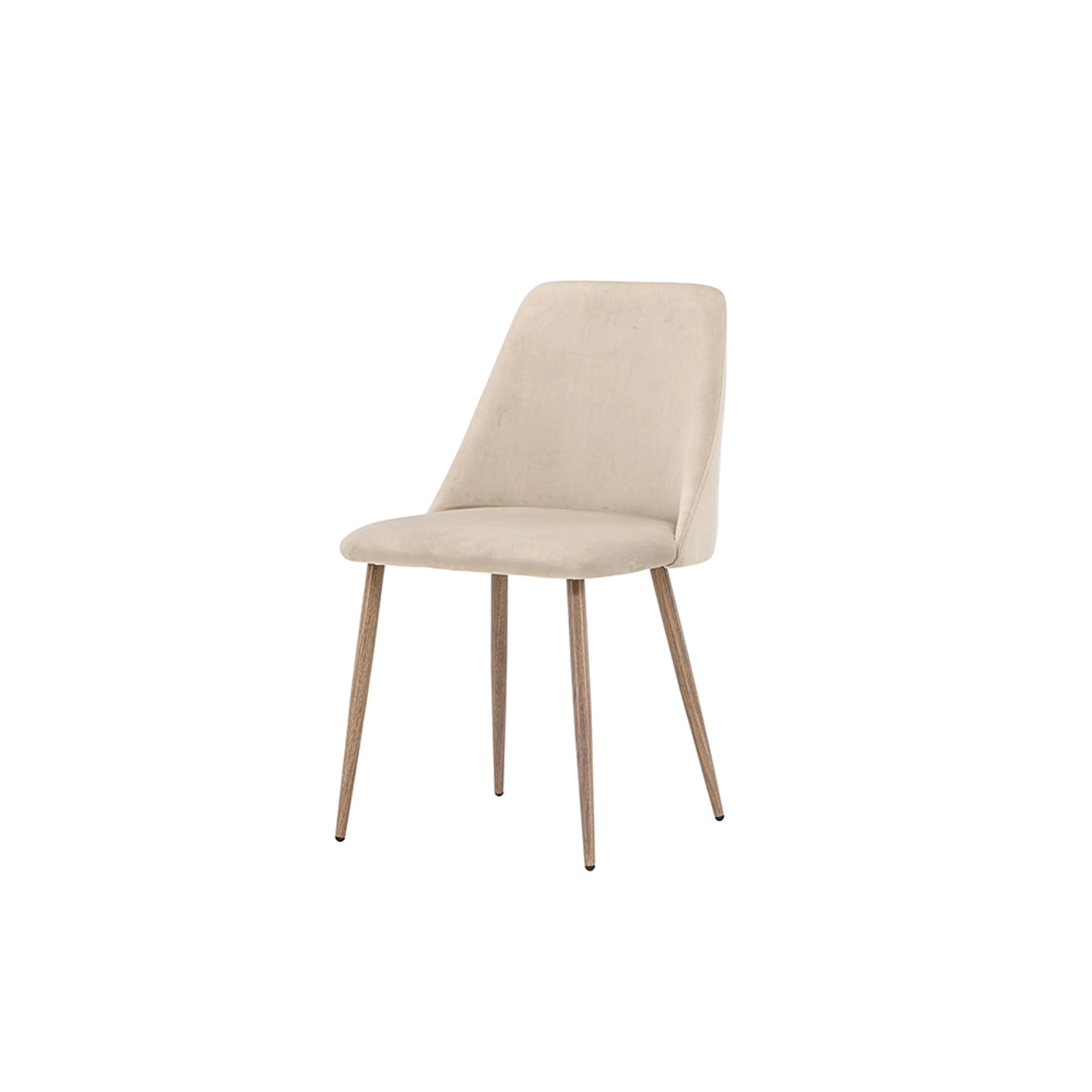 Night Dining Chair - Dark walnut / Mocca / Brown Fabric Sand