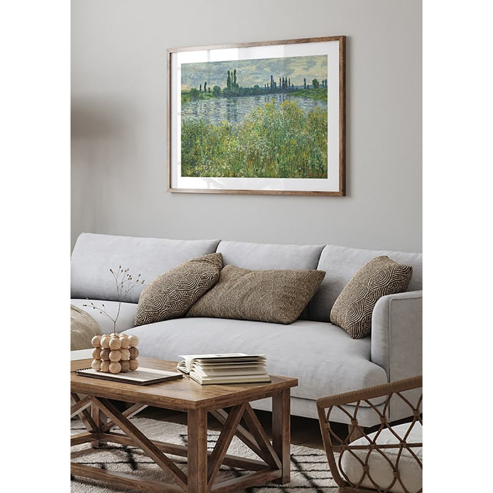 Poster Gallerix Banks of the Seine By Claude Monet