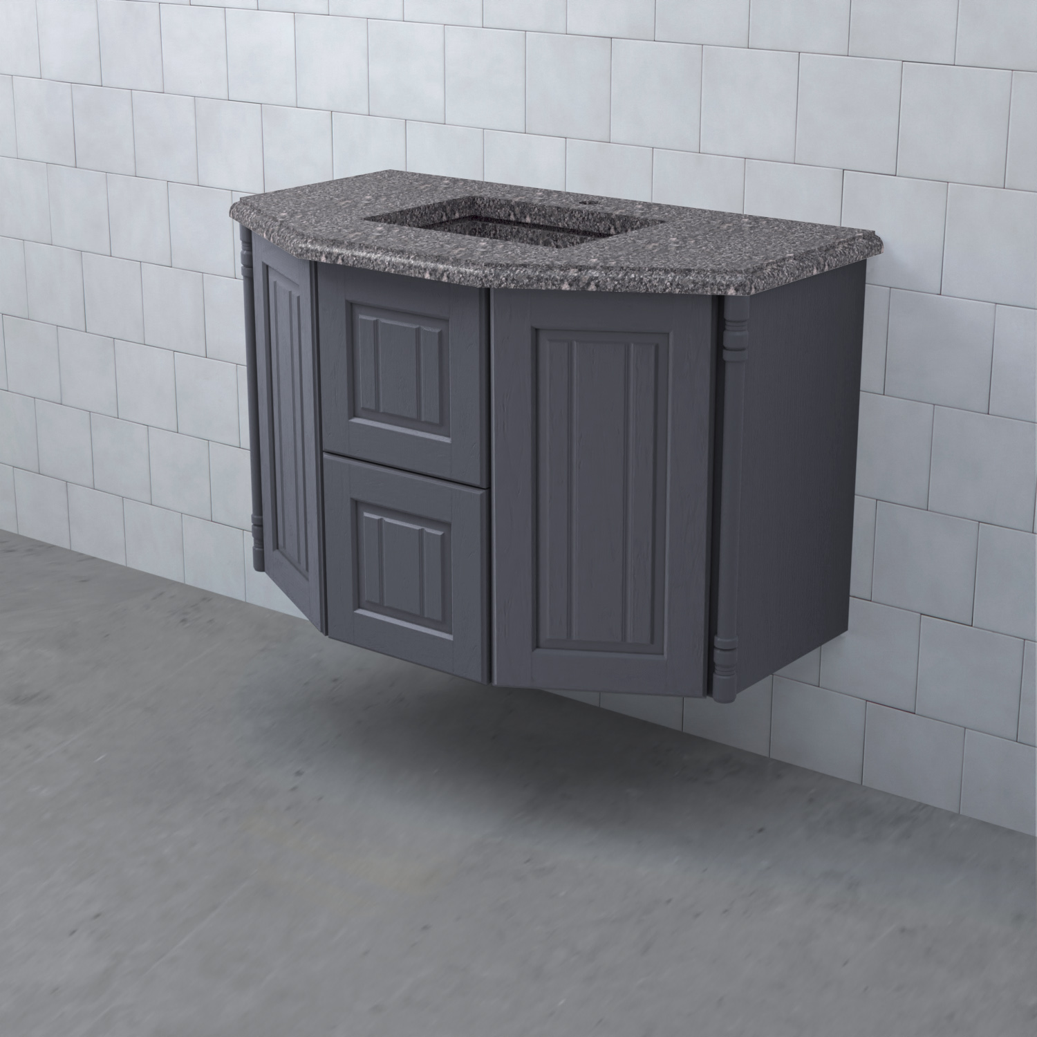 VALHALL Kommod 90 Lådor Stålblå Valhall 90, Bredd: 900 mm, Stålblå