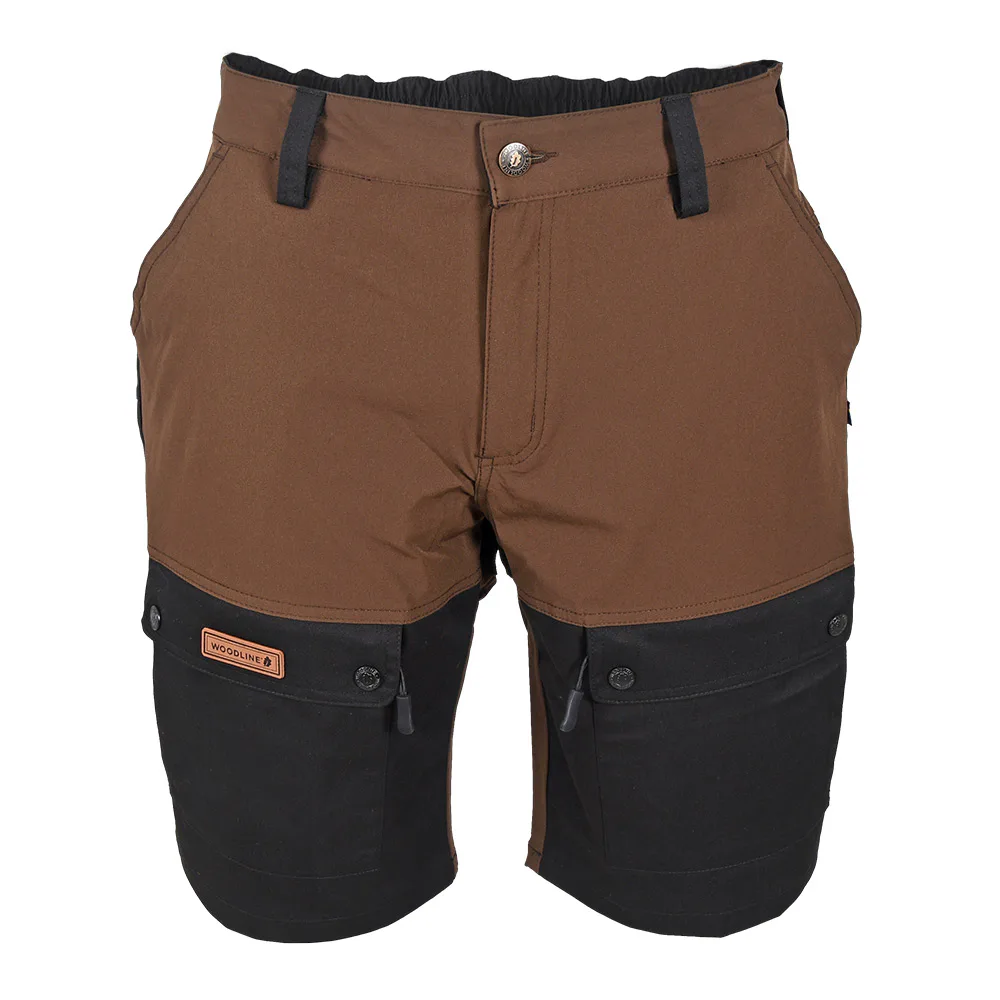 Woodline Shorts Boksund Brun/Svart XL Storlek: XL