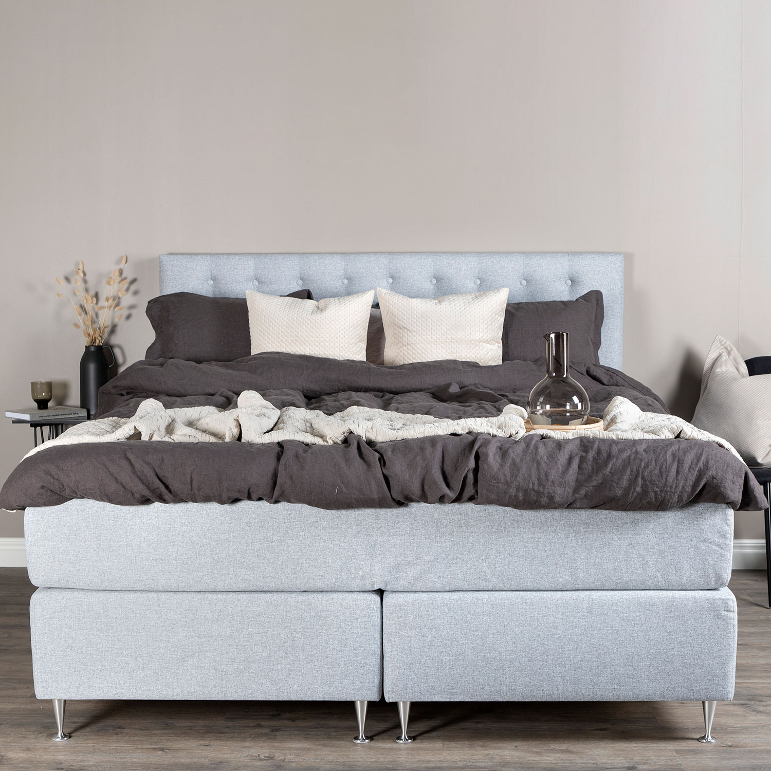 Kontinentalsäng Venture Home Frösslunda Tyg med Sänggavel Föra