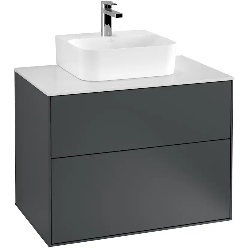 Tvättställsskåp Villeroy & Boch Finion med 2 Lådor och Bänkskiva för Kompakt Tvättställ