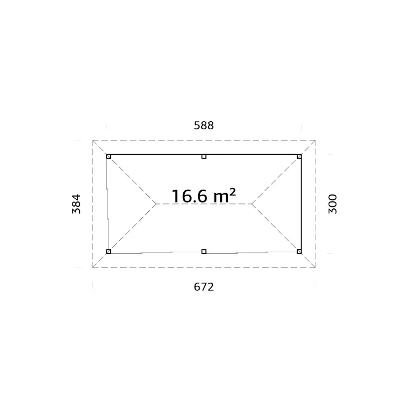 Uterum Palmako Bianca 16,6 m2 Set 202 Slide