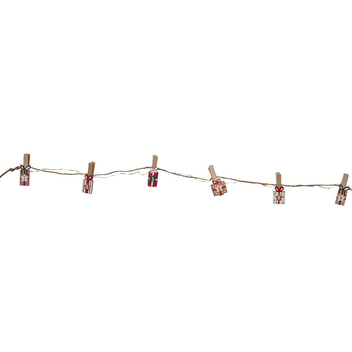 Ljusslinga Star Trading Clippy Advent LED Batteridriven