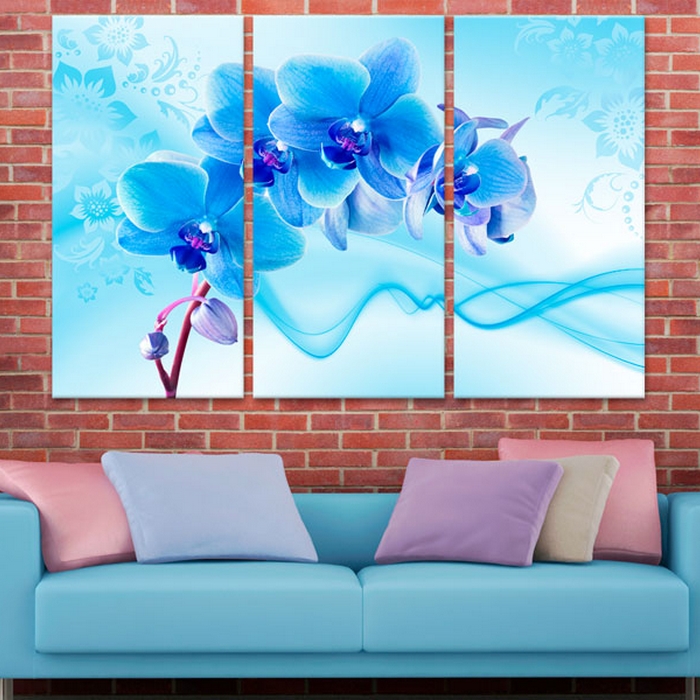 Tavla Arkiio Ethereal Orchid Blå