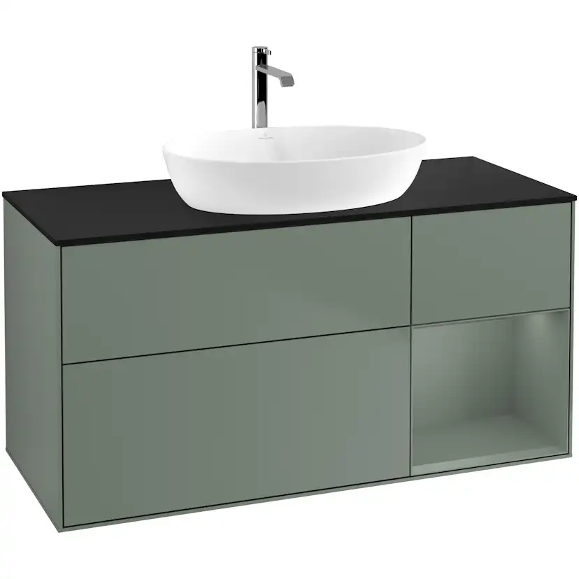 Tvättställsskåp Villeroy & Boch Finion med 3 Lådor Hylla och Bänkskiva för Fristående Tvättställ från Artis & Collaro