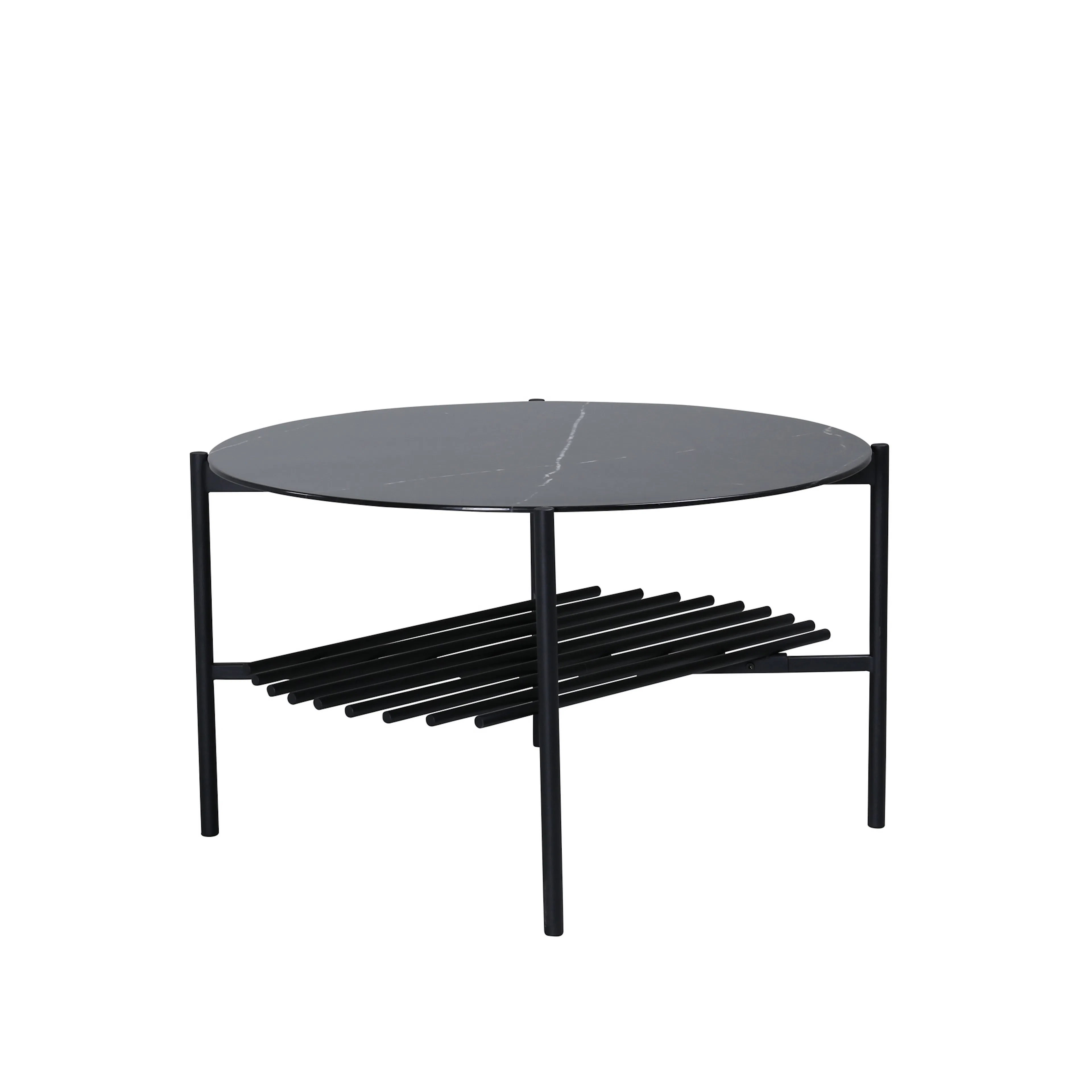 Svart Marmorglas
