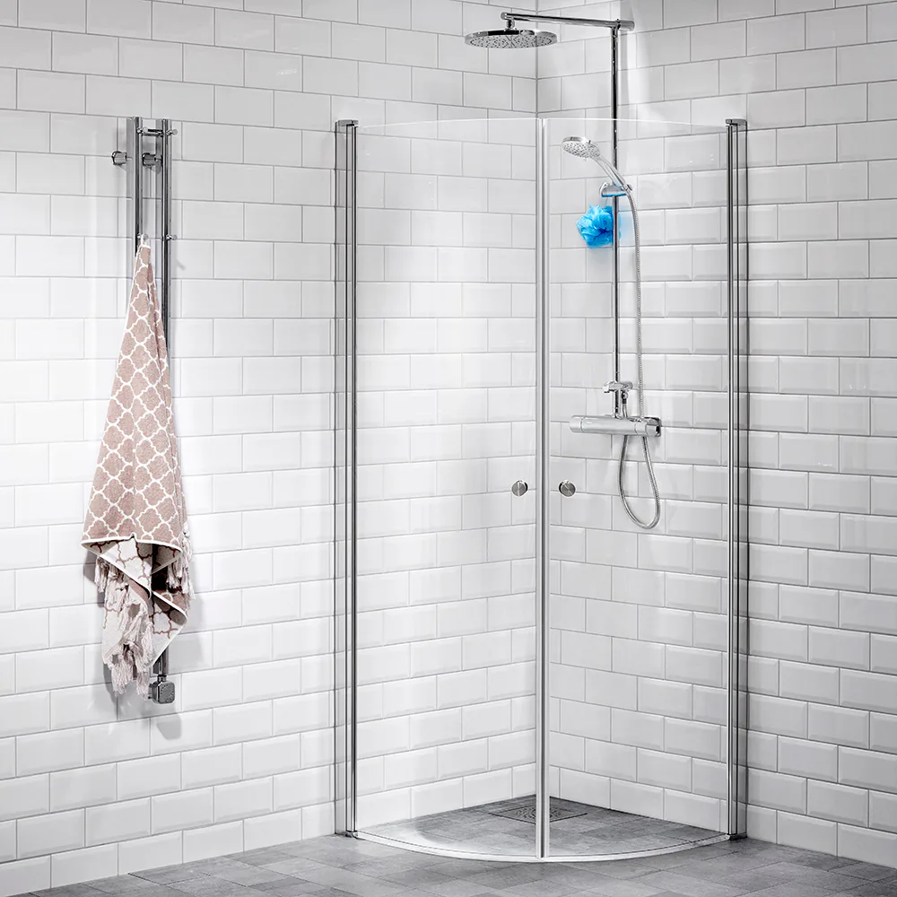 DHÖRN LUSSO1 HT1 SVÄ 100X100KL LxB: 1000x1000 mm, Klarglas, Handtag 1