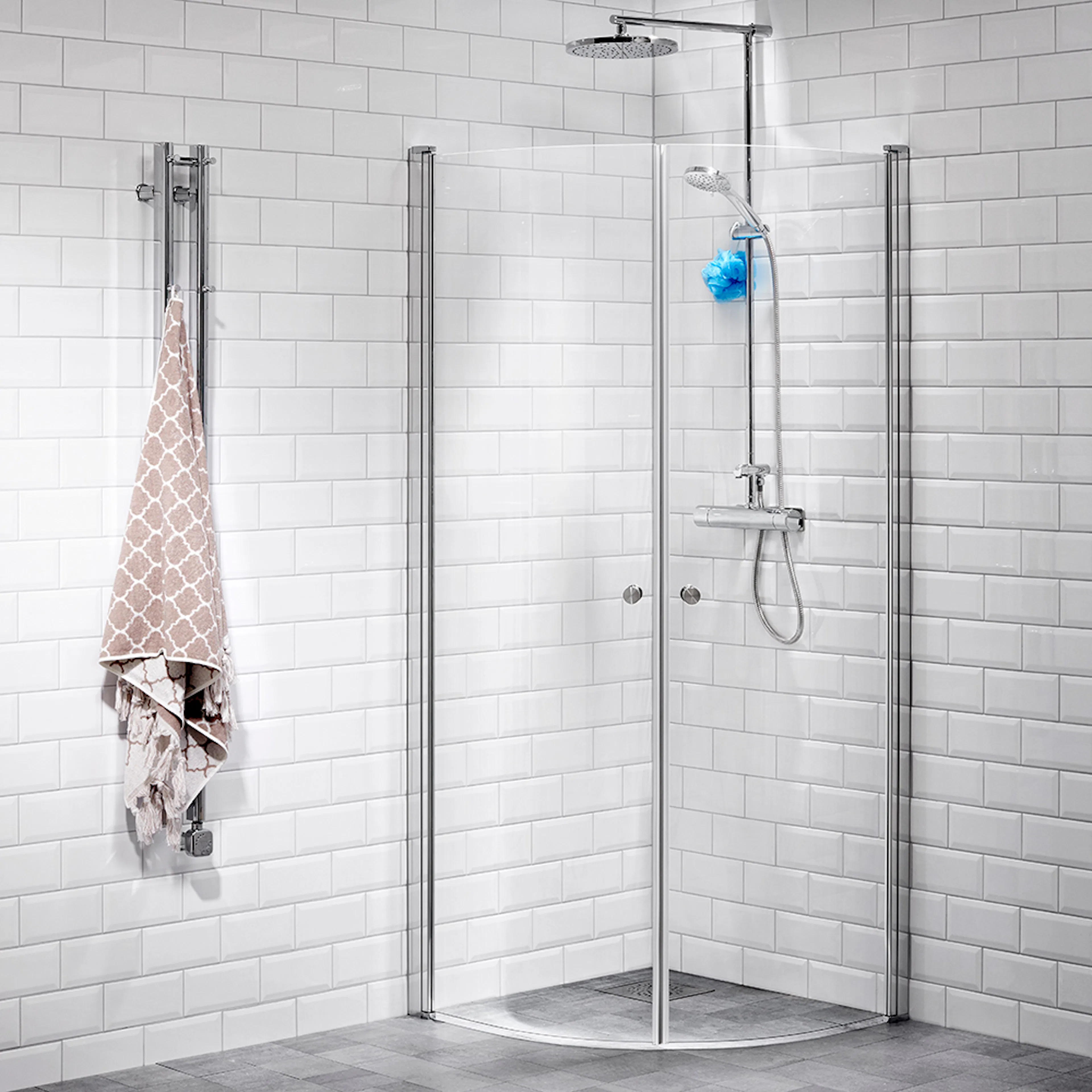 DHÖRN LUSSO1 HT1 SVÄ 100X100KL LxB: 1000x1000 mm, Klarglas, Handtag 1