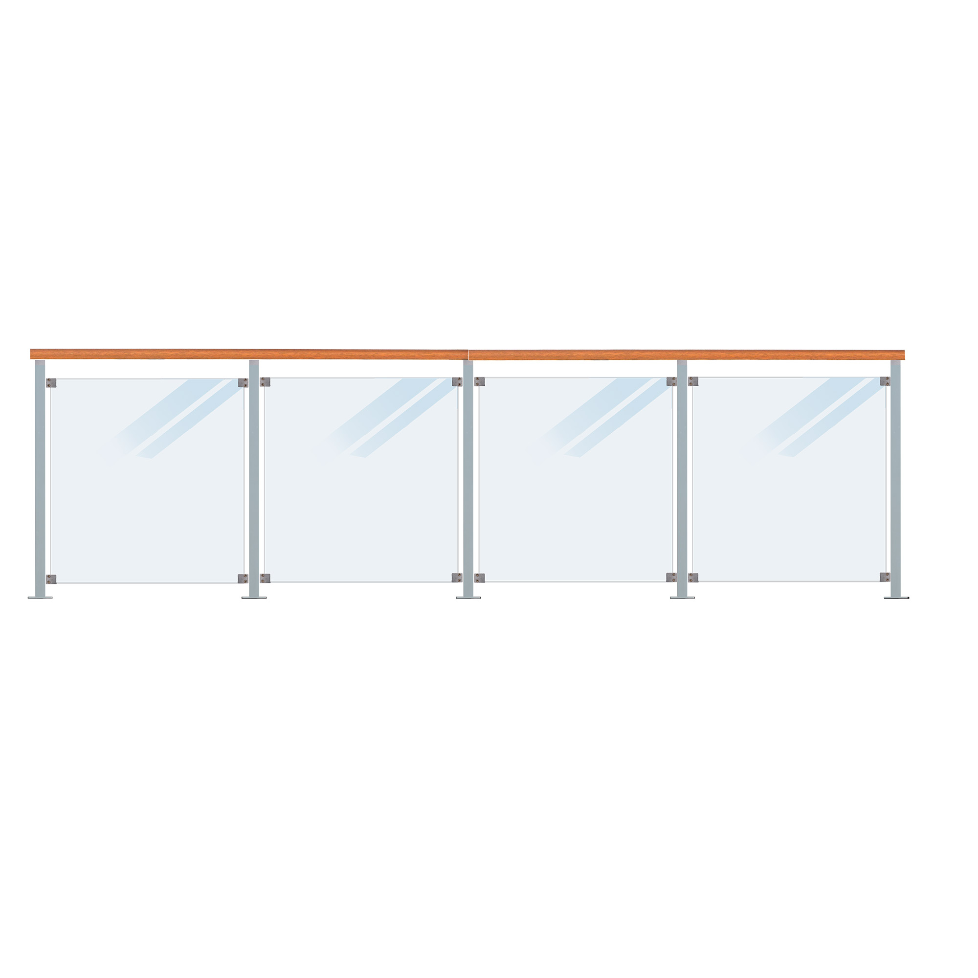 Räcke PLUS Rak 6x3,6x189 cm Maghony