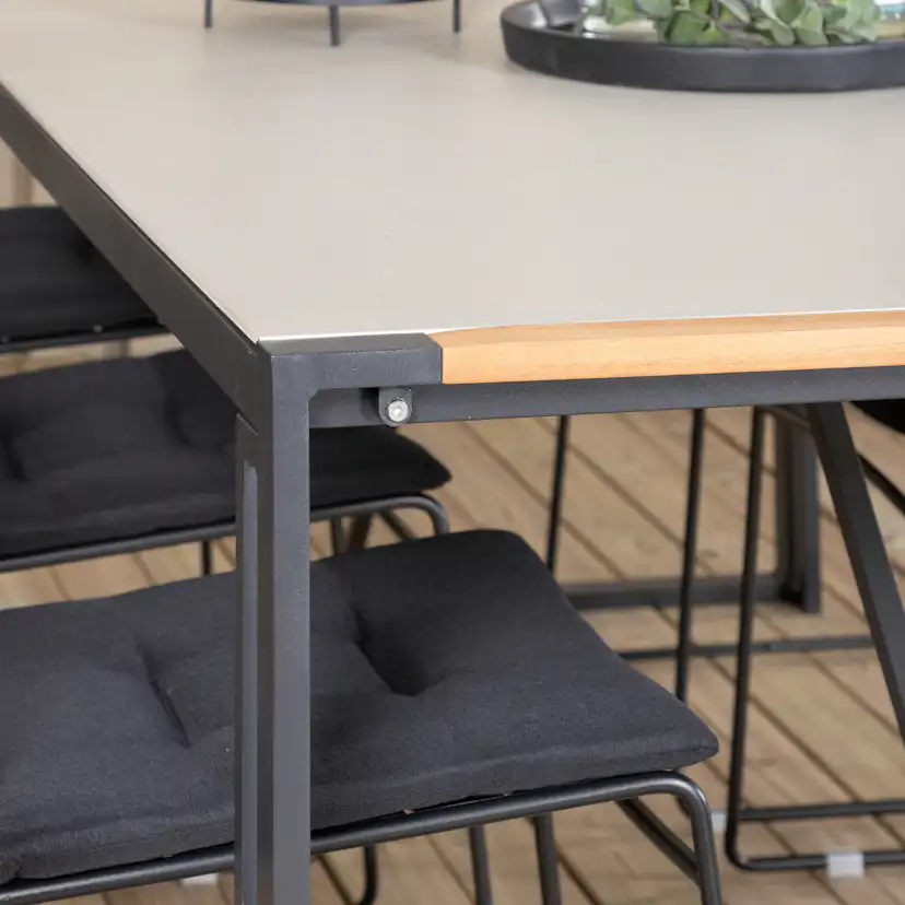 Matgrupp Utomhus Venture Home Texas med 6 Liva Trädgårdsstolar