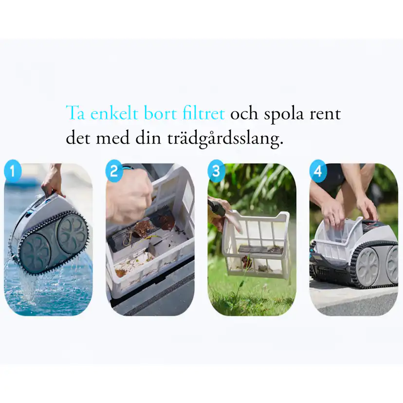 Poolrobot Lyfco Piraya Batteridriven Väggående