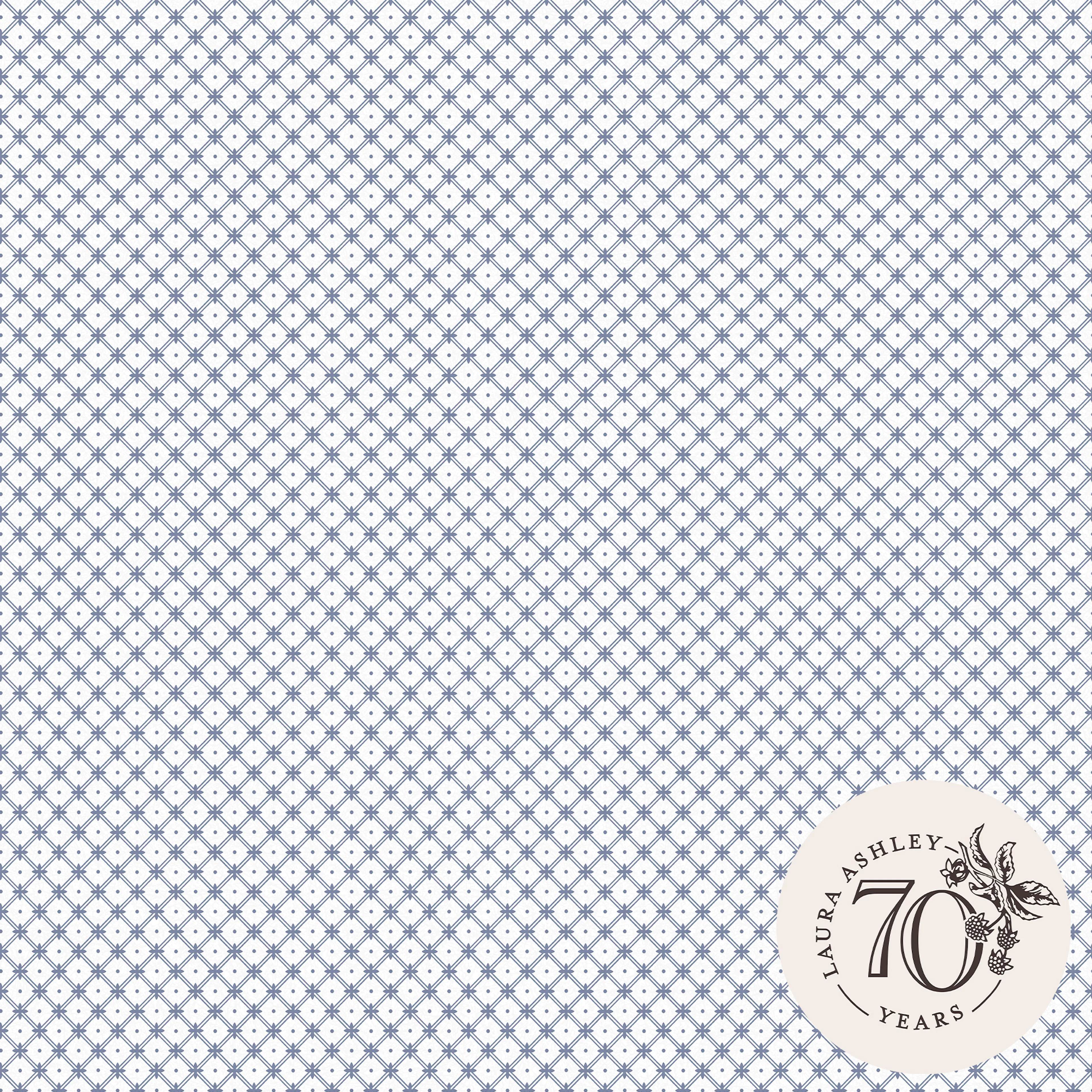 Tapet Laura Ashley Wickerwork Dark Seaspray Blå 120135
