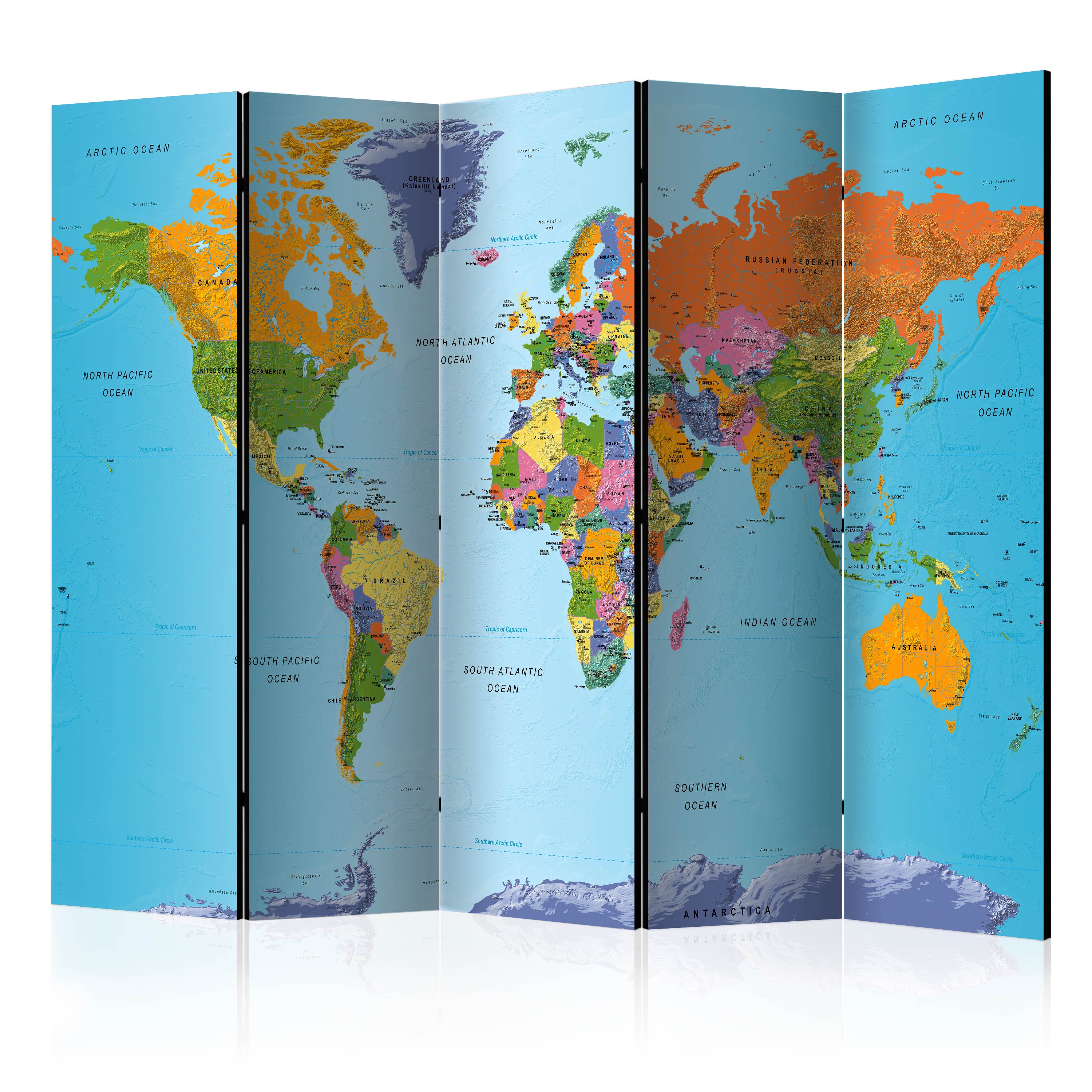 Rumsavdelare Arkiio Colourful Geography 225x172 cm