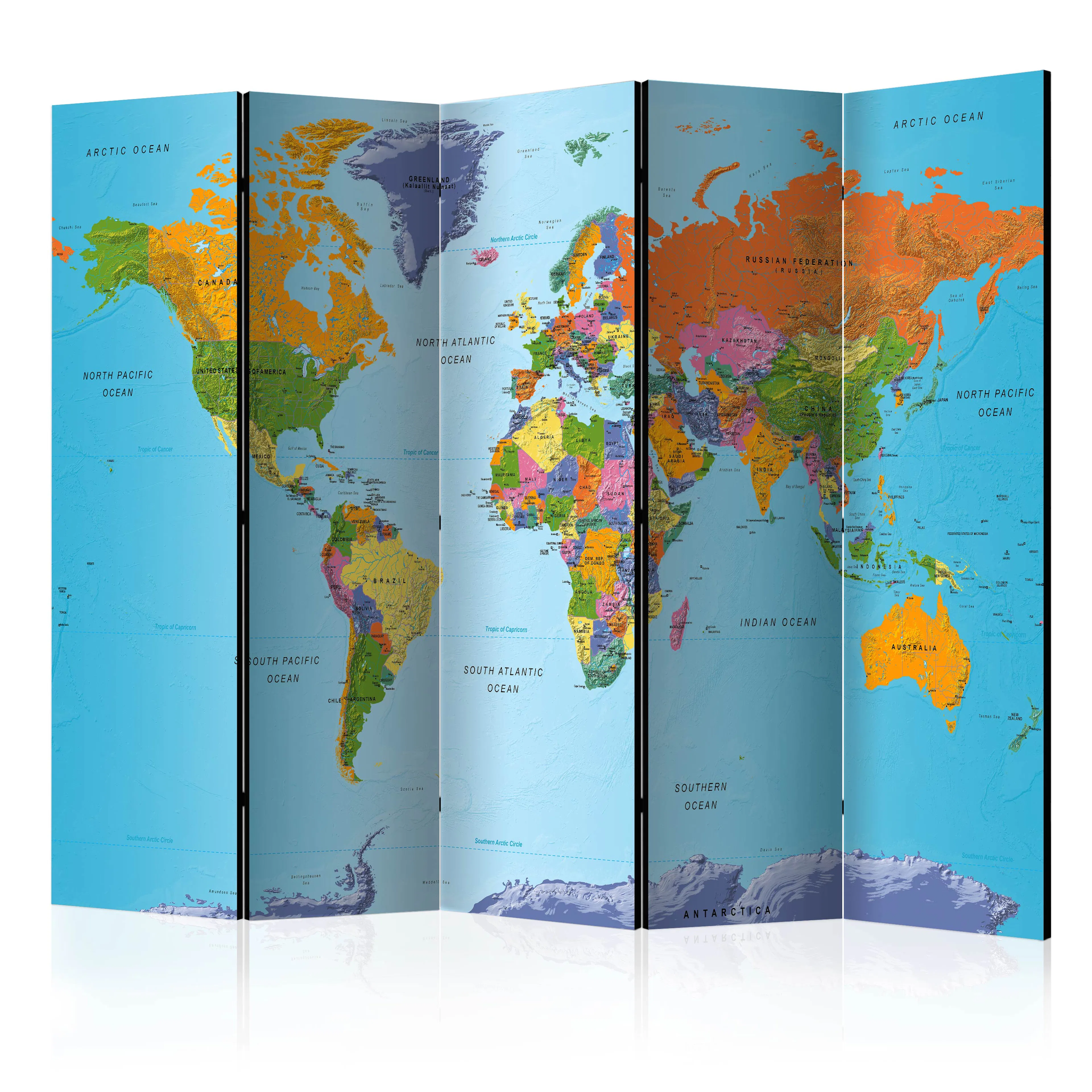 Rumsavdelare Arkiio Colourful Geography 225x172 cm