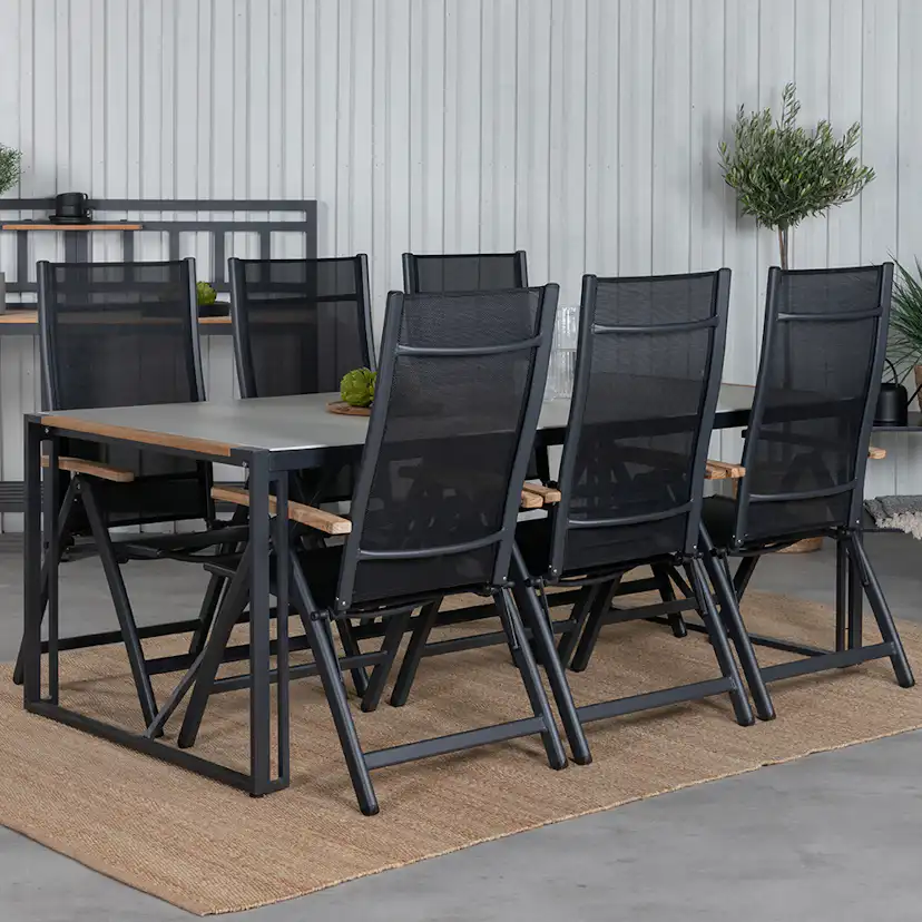 Matgrupp Venture Home Texas med 6 Pave Stolar
