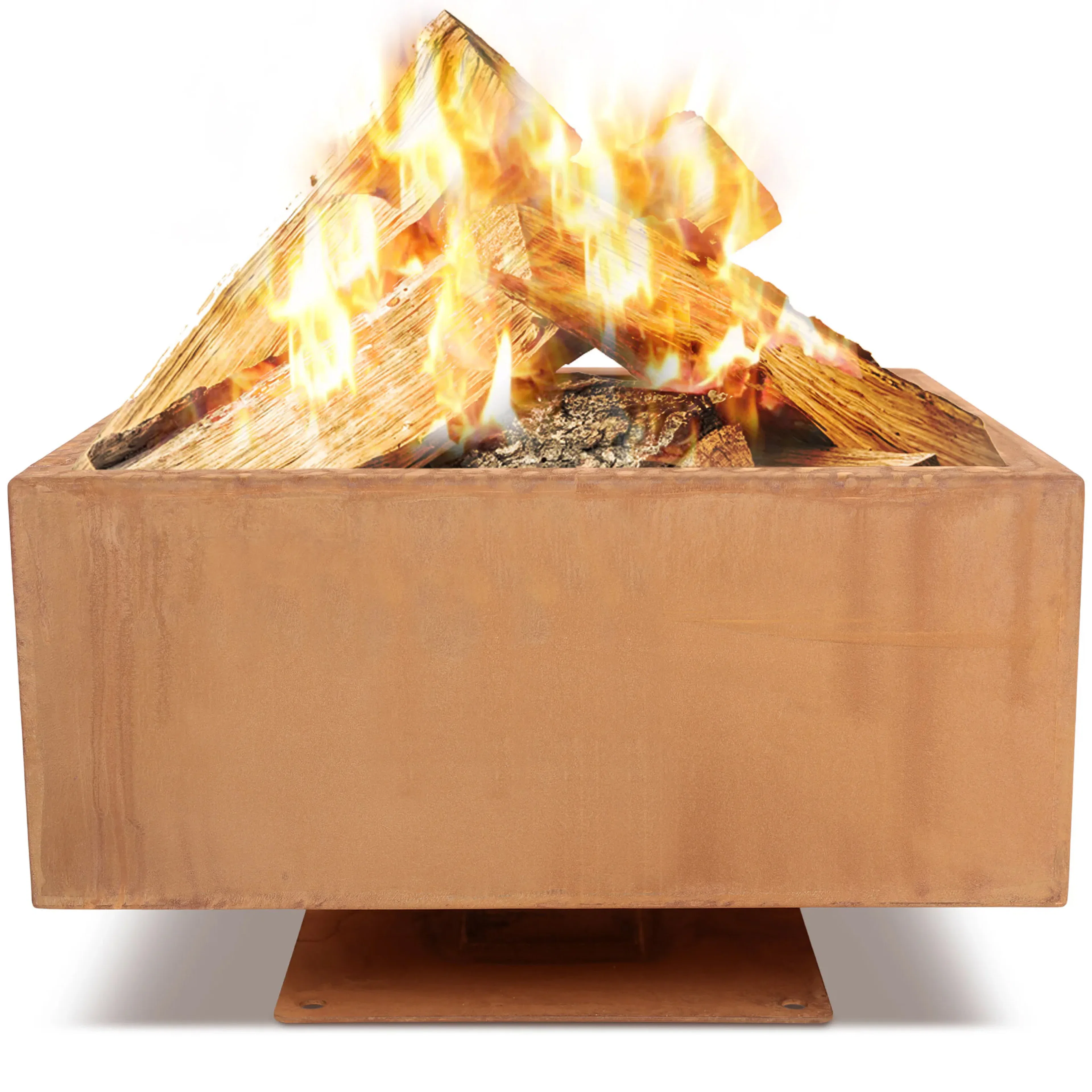 Eldstad Lyfco Cortenstål Kvadratisk