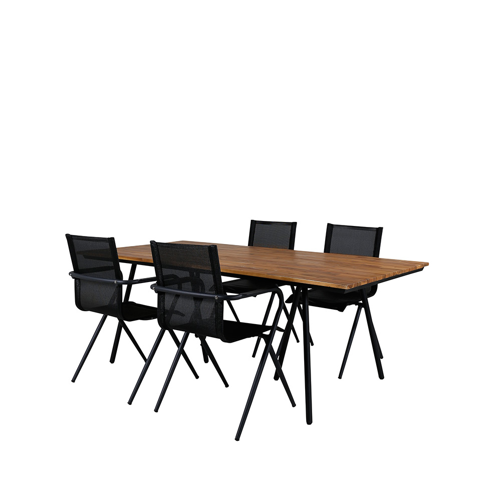 Matgrupp Venture Home Chane med 4 Anve Matstolar