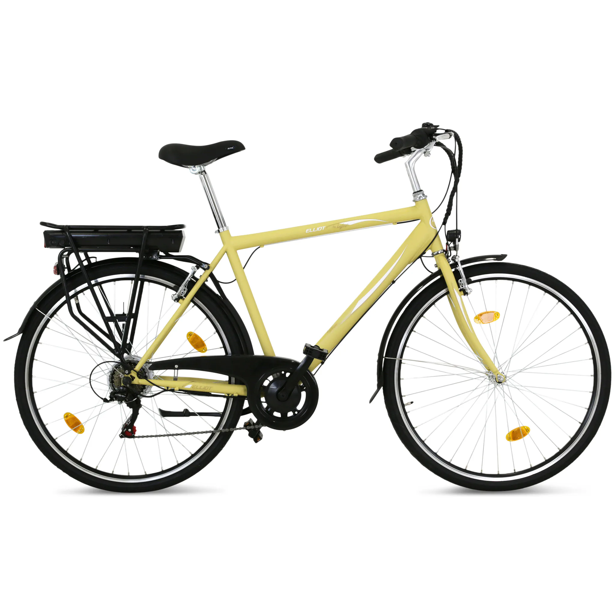 Elcykel Lyfco Herr 28" med Cykeldator Sandgul