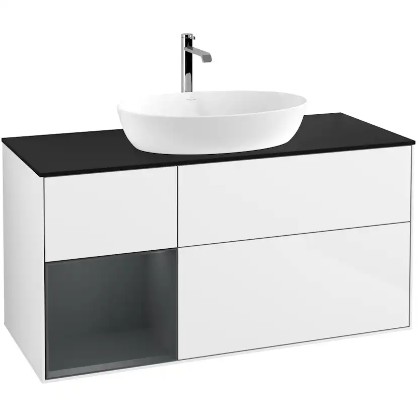 Tvättställsskåp Villeroy & Boch Finion med 3 Lådor Hylla och Bänkskiva för Fristående Tvättställ från Artis & Collaro