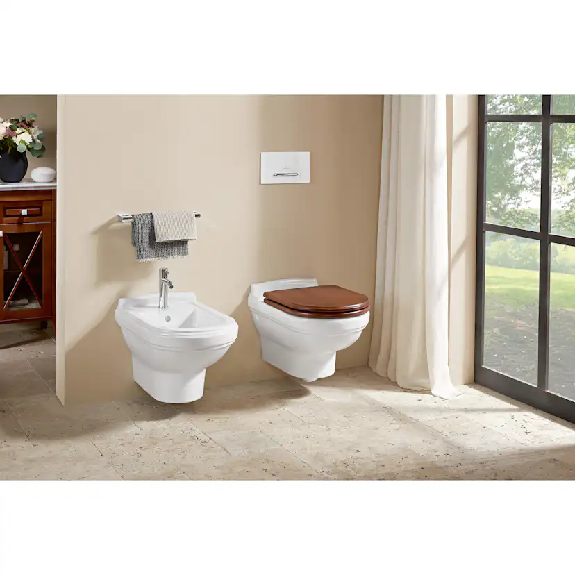 Spolknapp Villeroy & Boch ViConnect installationssystemen 92 Mattsvart