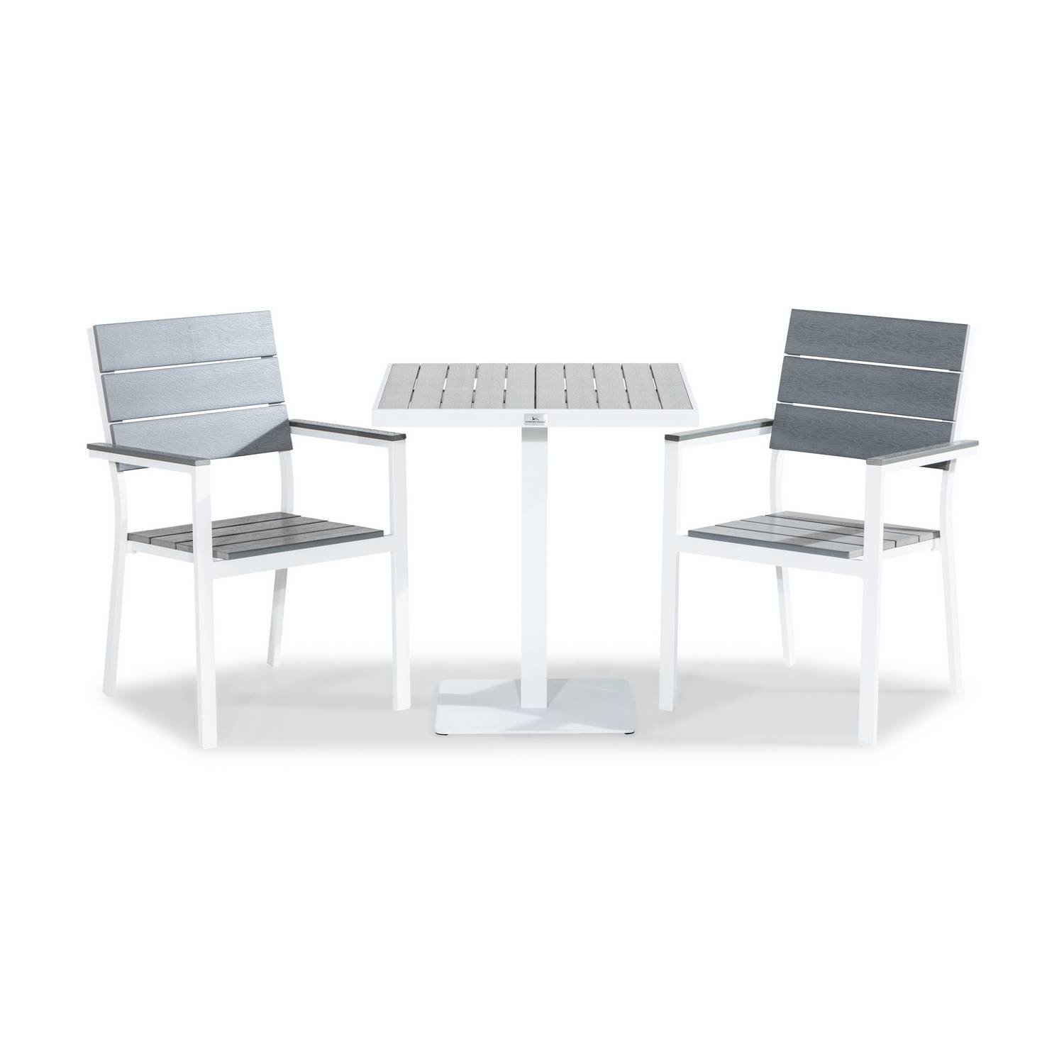 Cafégrupp Comfort Garden Tunis Caféset 70x70 med 2 Stapelstolar