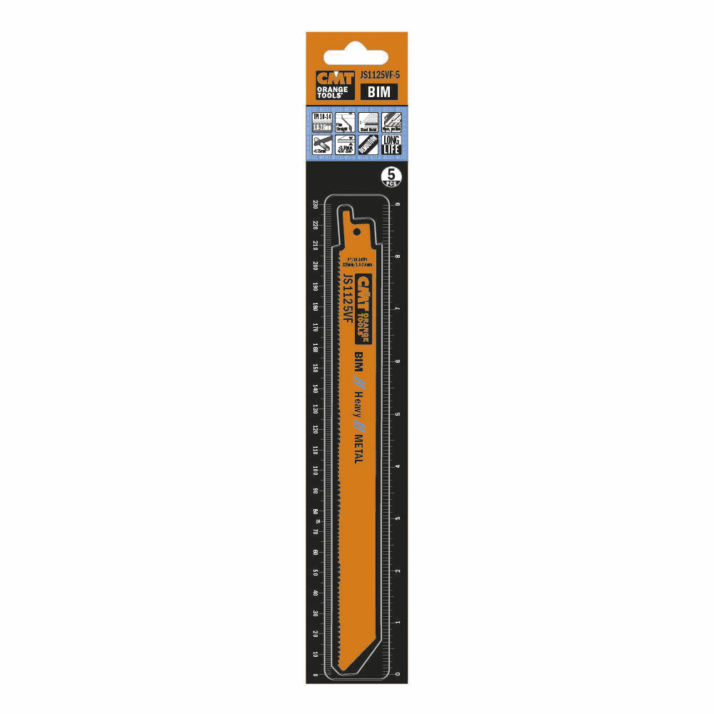 Tigersågblad CMT Orange Tools Metall 225mm BIM Heavy 5 st