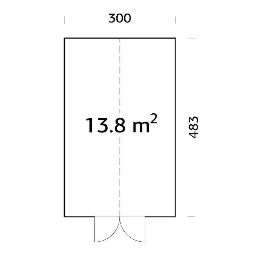 Växthus Palmako Emilia 14,5 m2