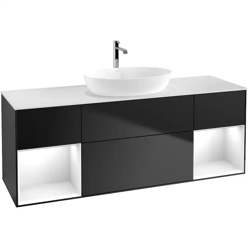 Tvättställsskåp Villeroy & Boch Finion med Två Hyllor och Bänkskiva för Fristående Tvättställ från Artis & Collaro