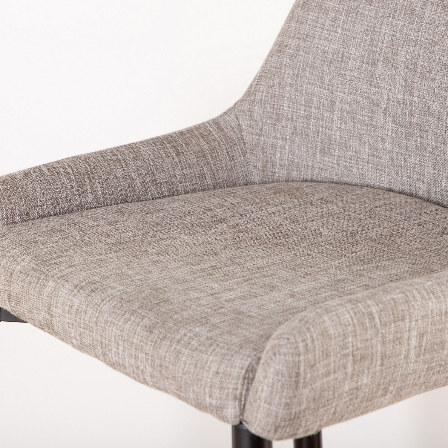 Plaza Bar Chair - Black / Beige Fabric (Polyester linen ) Beige/Svart