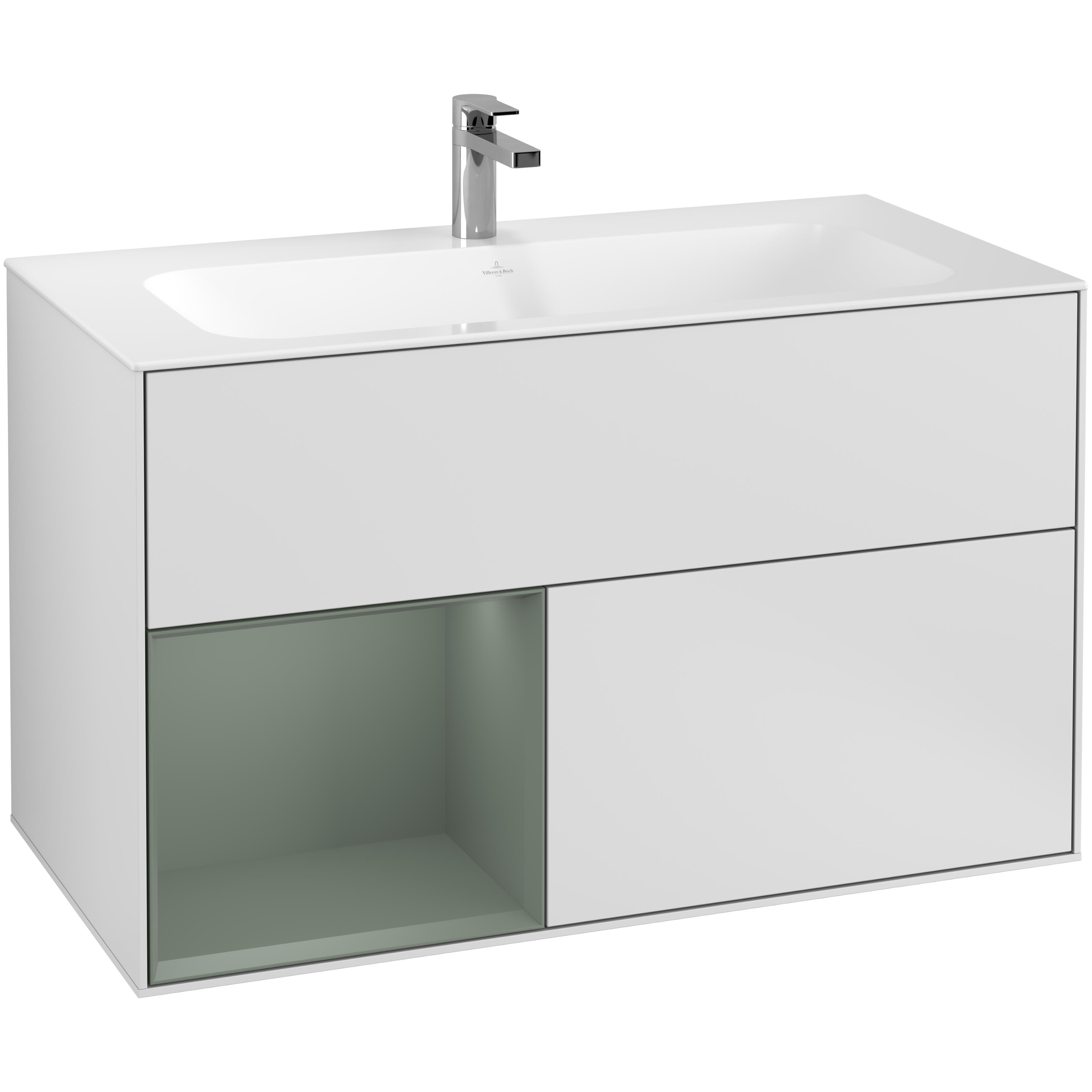 Tvättställsskåp Villeroy & Boch Finion med 2 Lådor och Hylla för Inbyggt Tvättställ