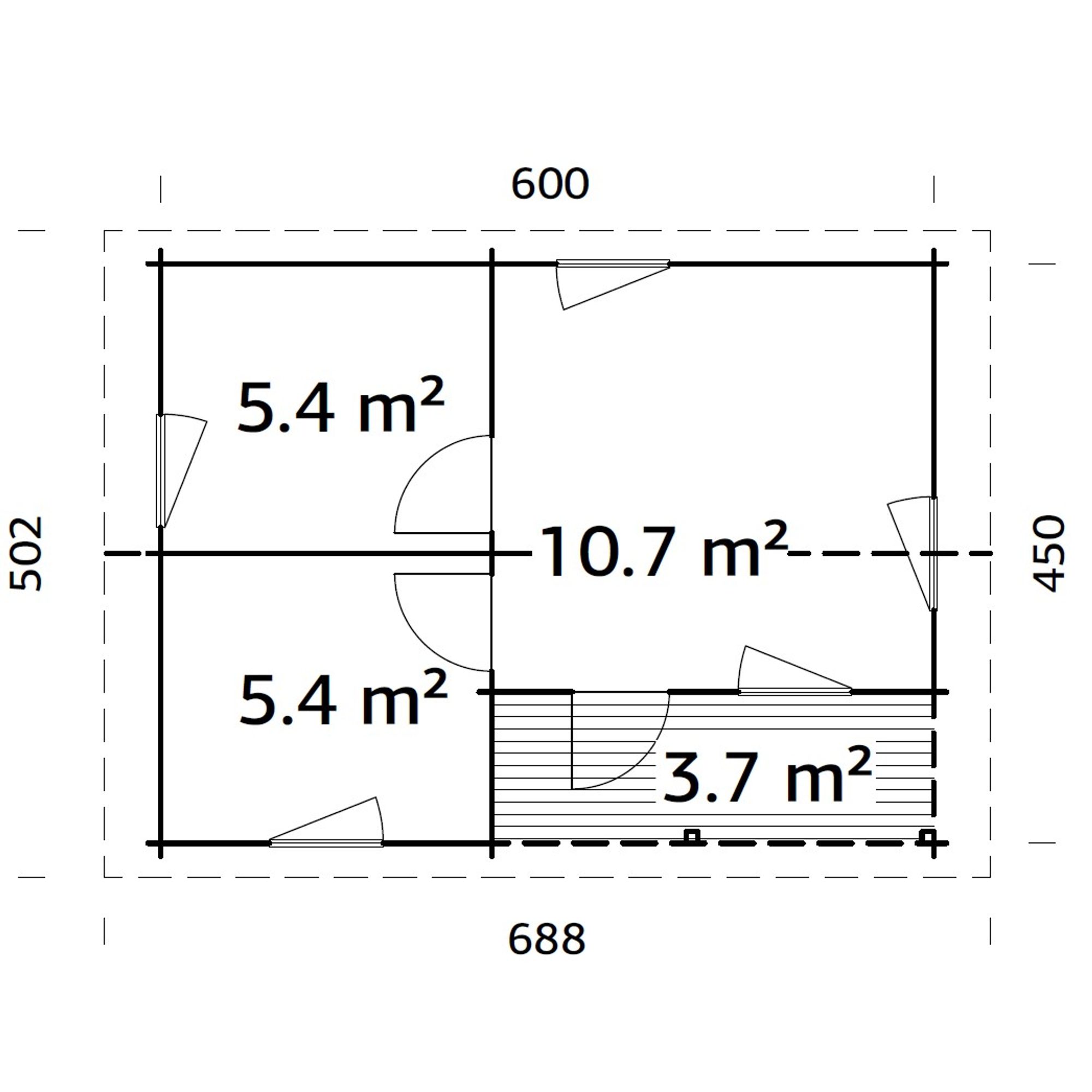 Stuga Palmako Anna 29,2 m2