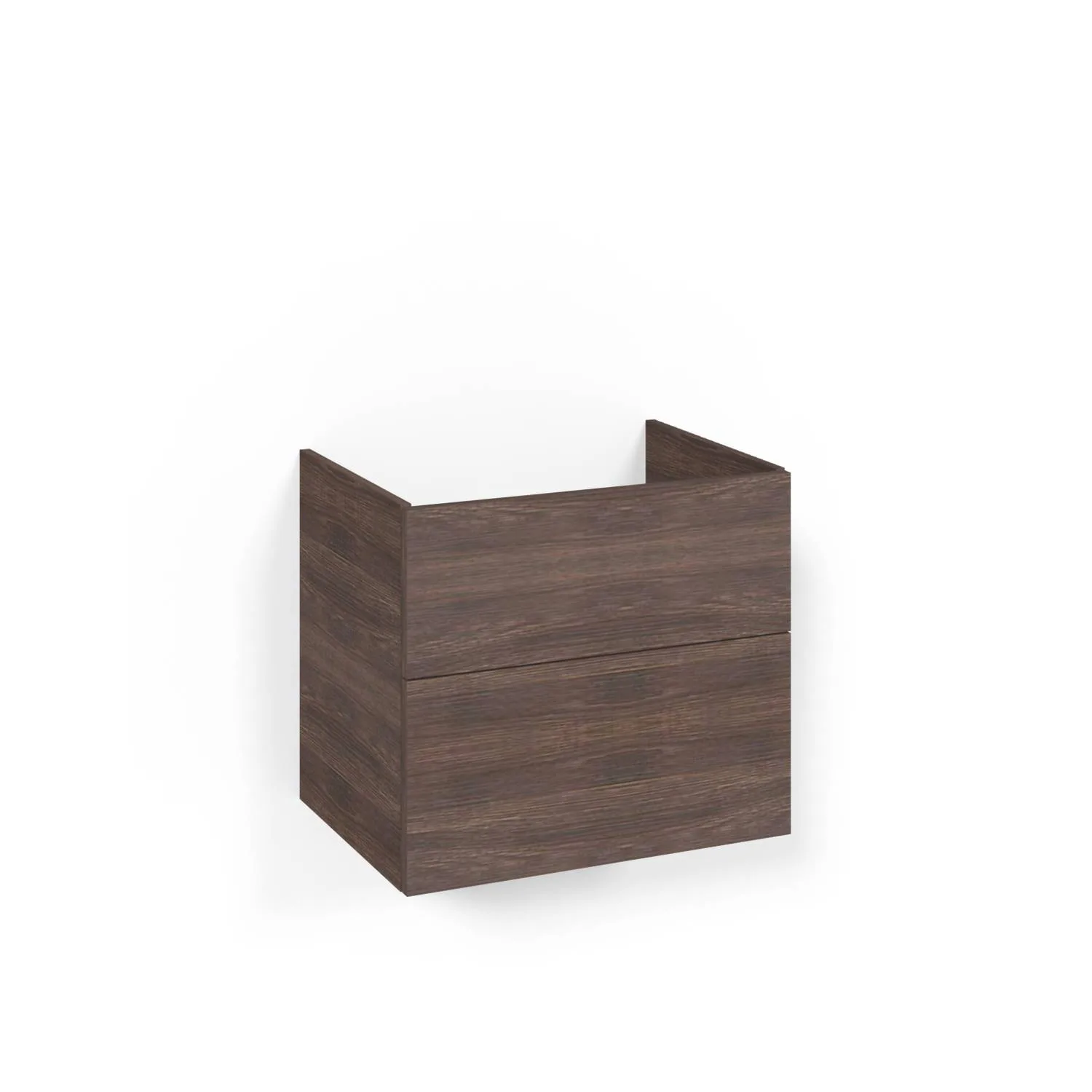 Crown Udel 60x45 Br.ask 2L Pla Bredd: 600, Brun Ek, Handtag: Nej