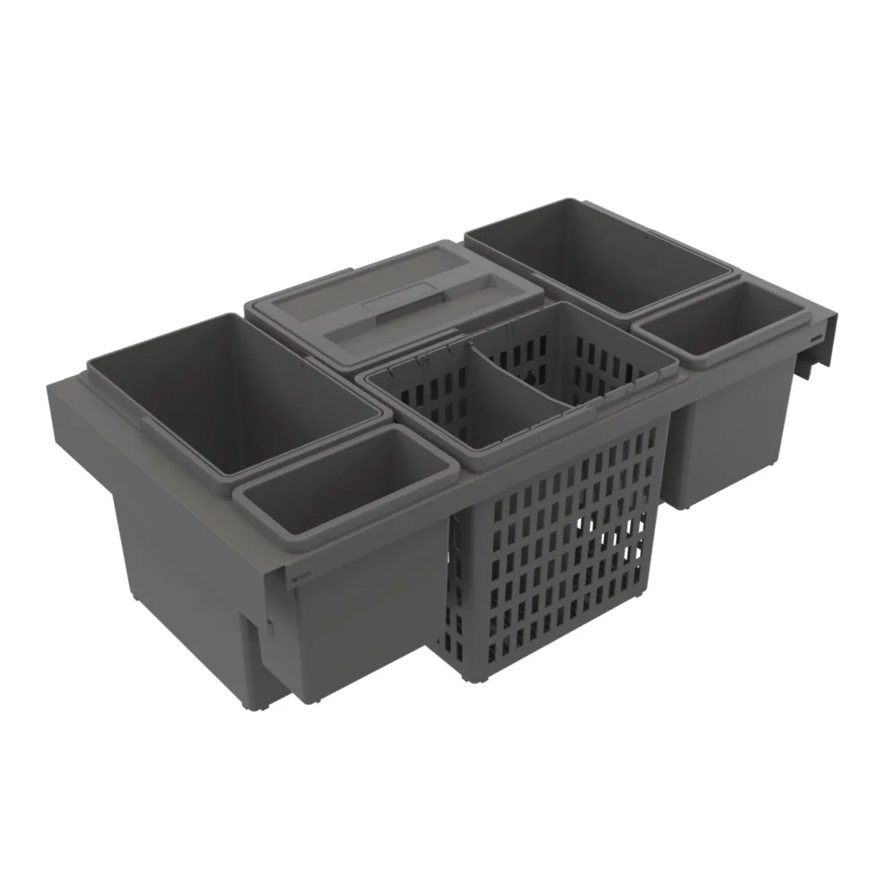 Källsorteringskärhållare Beslag Design Trend Highside 800 Eco Mörkgrå