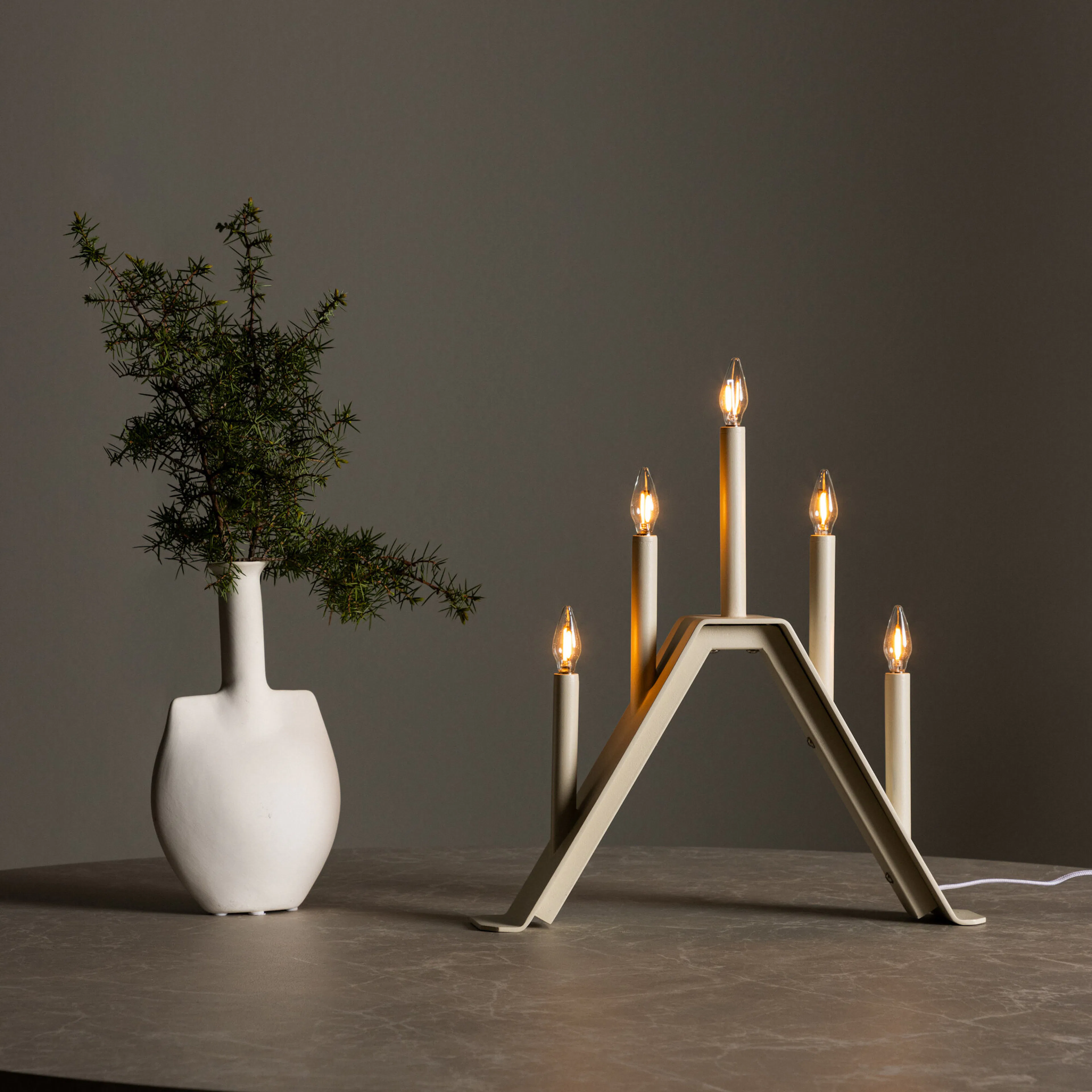 Åre Table Lamp - Beige /  Metal Beige
