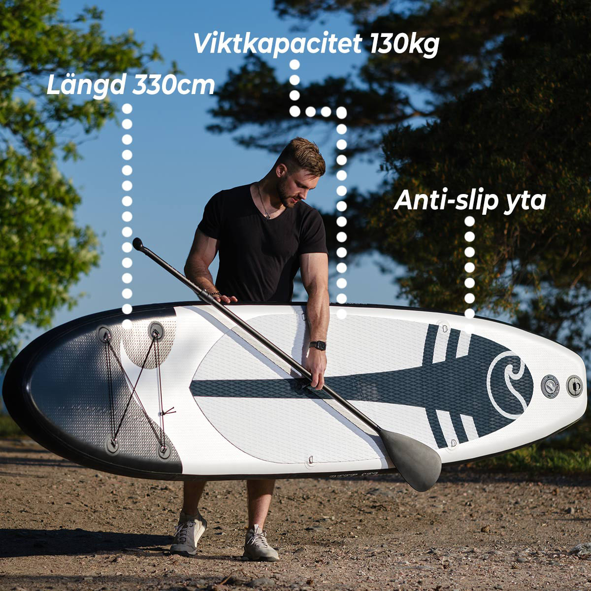 Stand-up Paddleboard Deep Sea SUP-brädset XXL 2-pack
