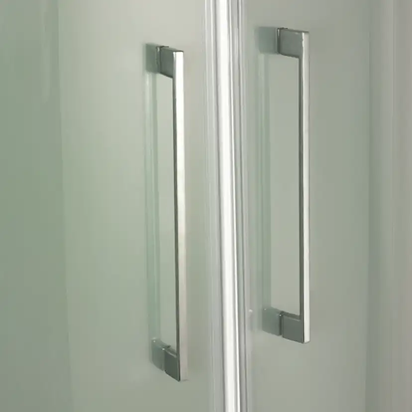 Duschhörn Noro Fix Trend R Silver Matt Frostat Glas