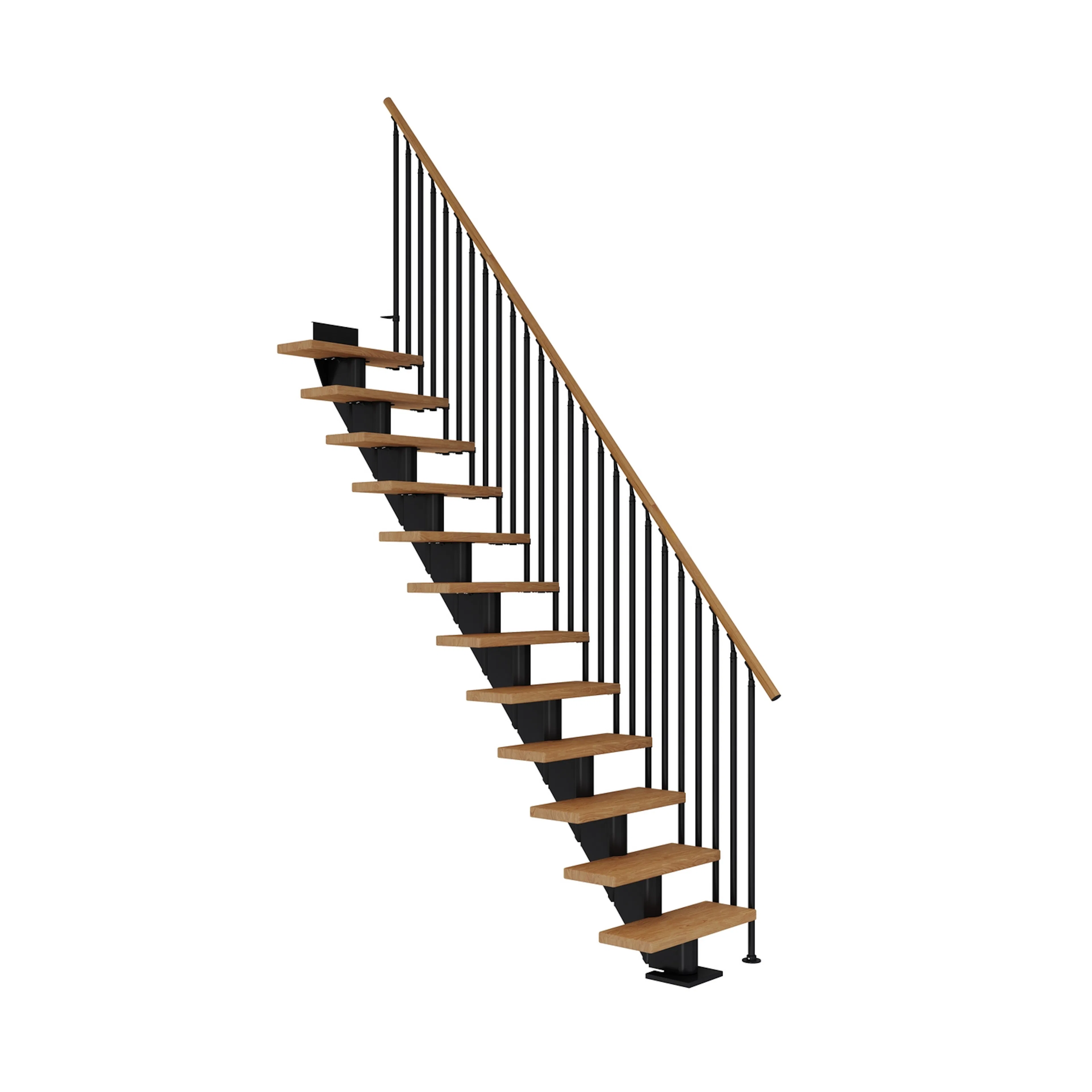FRANKFURT ek oljad rak svart CLASSICIII 11T 65W Svart, LxB: 1820x690 mm