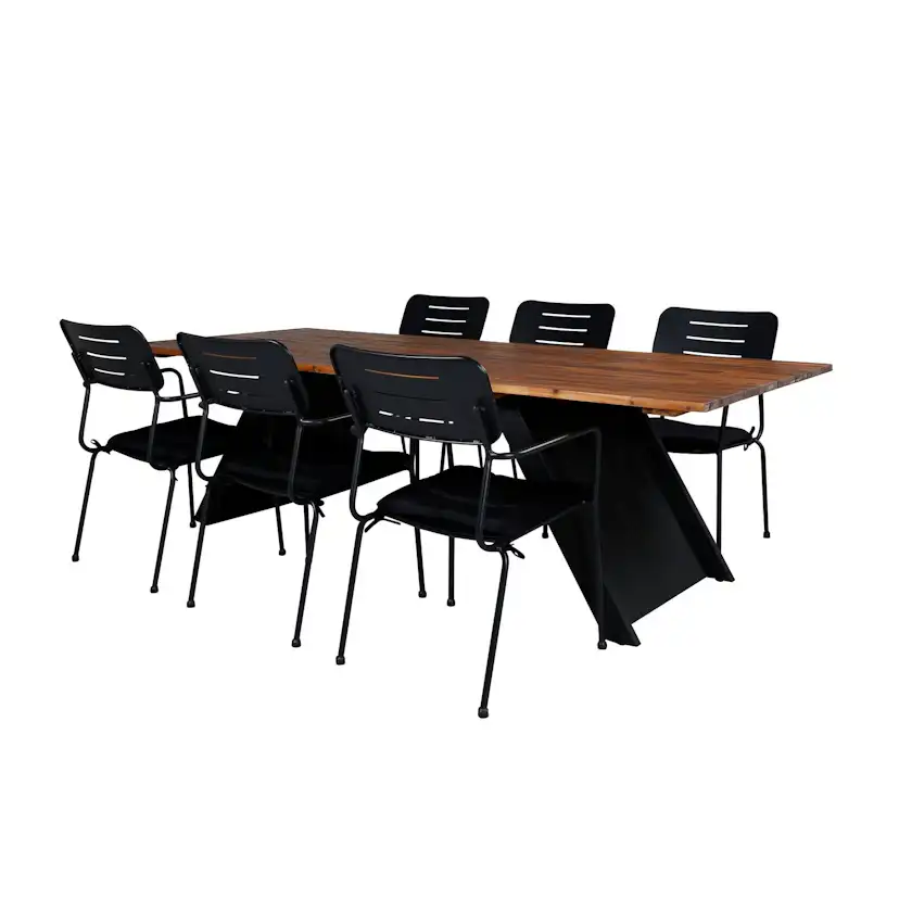 Matgrupp Venture Home Doni med 6 Nime Matstolar