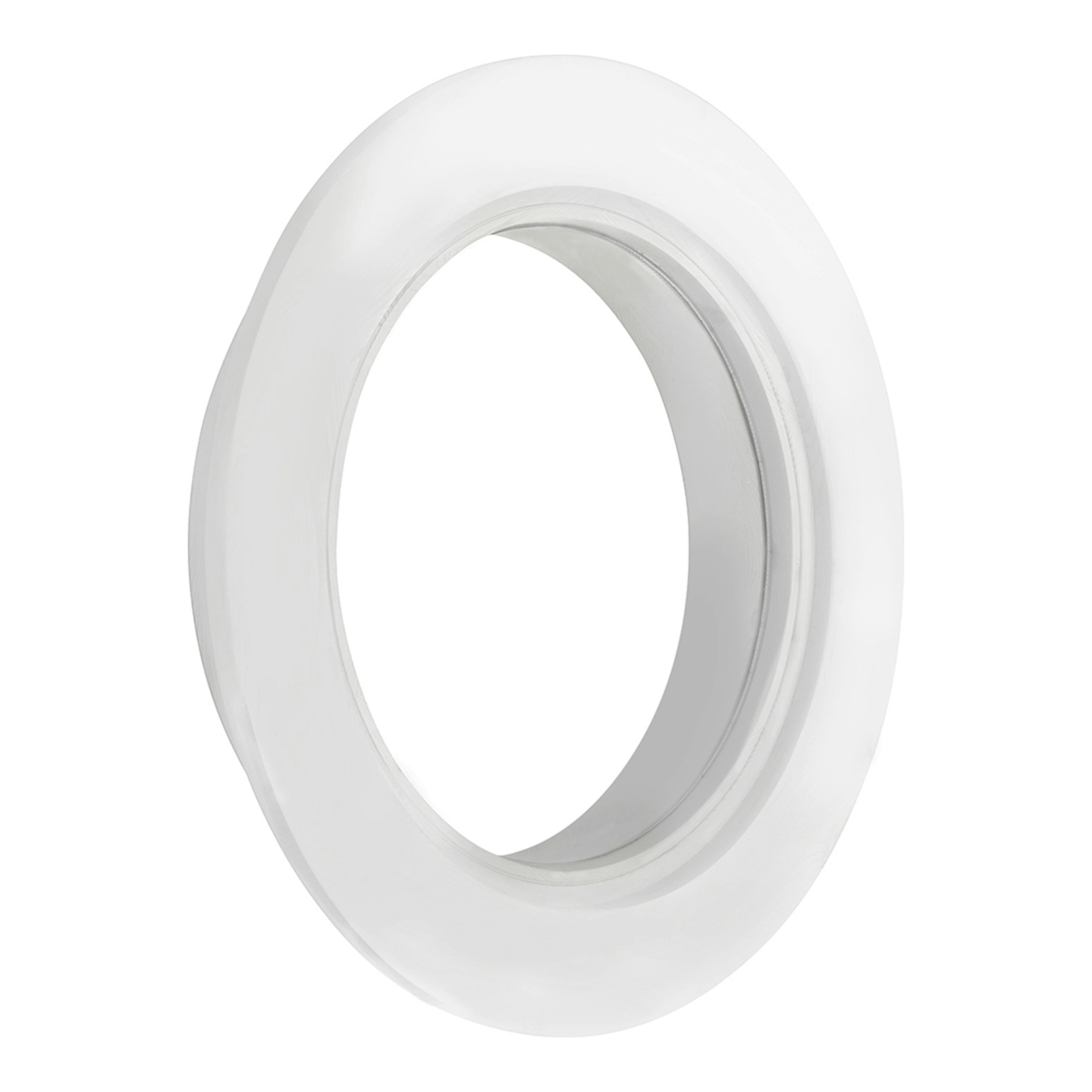 Fönster Landskap 60 cm Runt Vitmålat