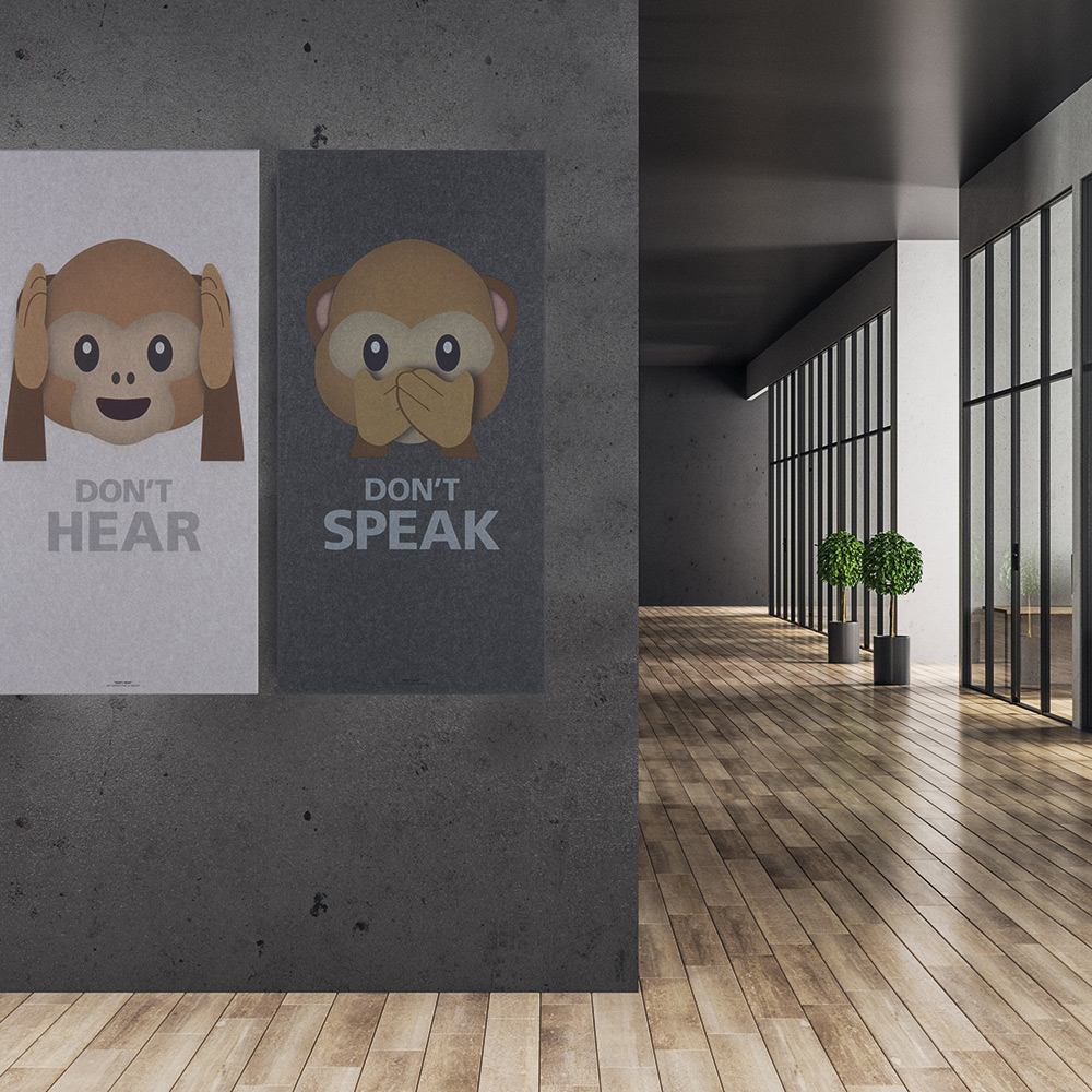 Akustiktavla Fibrotech Art-Acoustic  Abe 1200x600 mm Vit