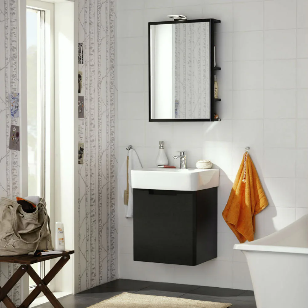 Möbelpaket Hafa One 440 Svart Ek Förvaringsspegel